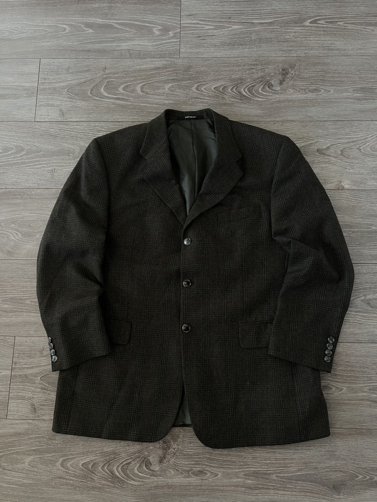 Vintage × Yves Saint Laurent ‼️Vintage YSL YvesSaintLaurent Wool/Cashmere Luxury Blazer‼️ Size 46R - 11 Thumbnail
