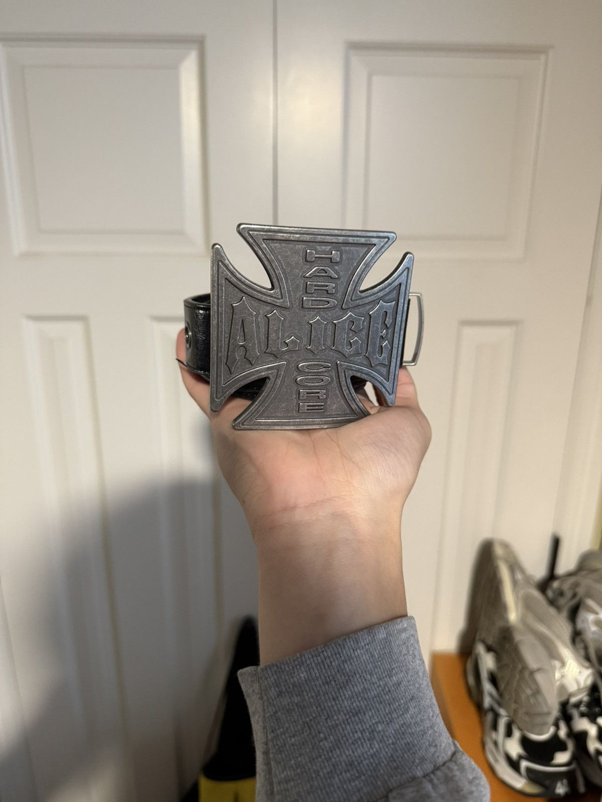 Alice Hollywood Alice Hollywood Blistered Chopper Belt Black