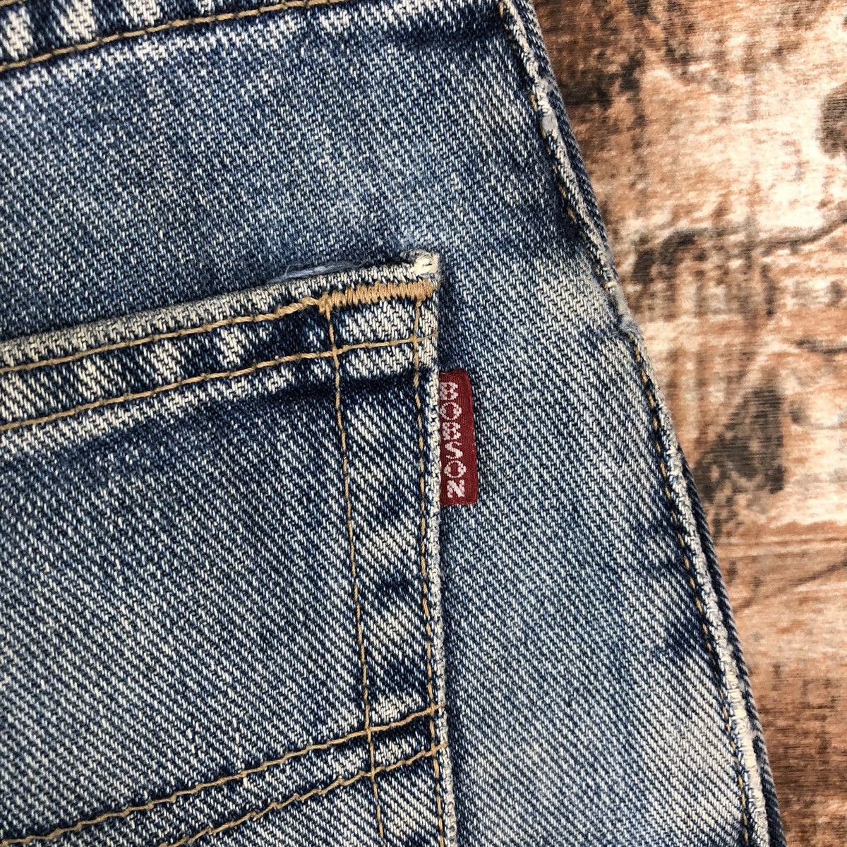 Japanese Brand DL BobSon Vintage faded ripped Blue Denim Pants #C207 Size US 30 / EU 46 - 18 Thumbnail