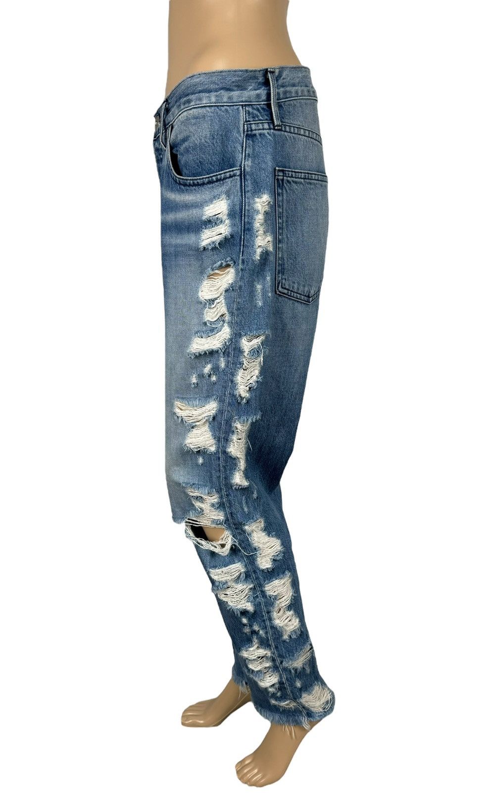 3x1 3x1 NYC Destroyed Boyfriend Jeans size 27 Size 27" / US 4 / IT 40 - 5 Thumbnail