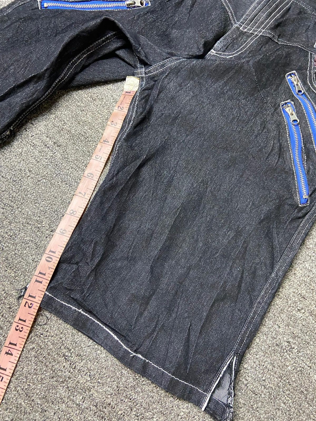 AMP AMP by Manydope Double Waist Short Jeans (151) Size US 32 / EU 48 - 7 Thumbnail