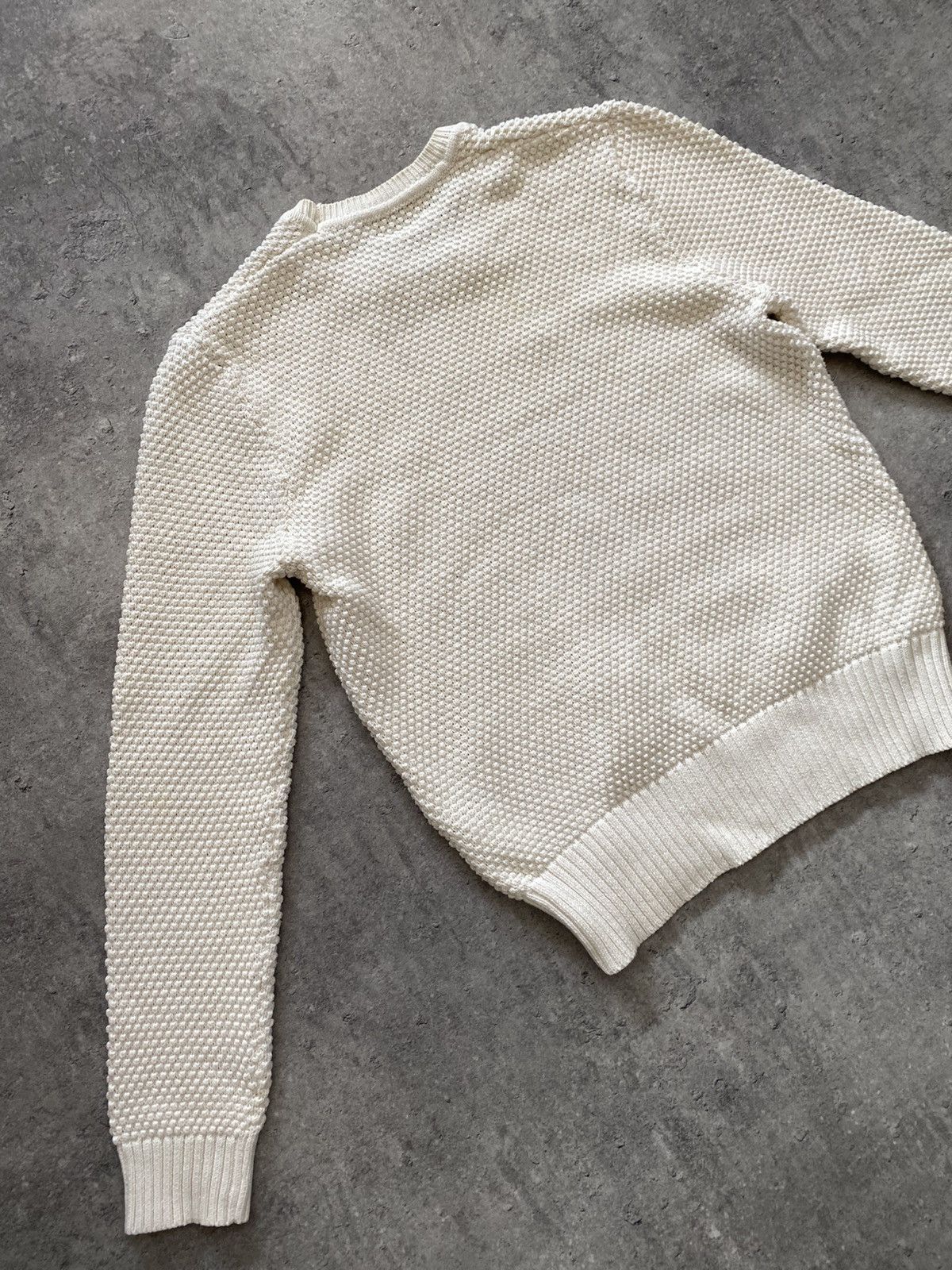 Acne Studios Acne Studios Beige Cusco Bubble knit textured sweater Size US M / EU 48-50 / 2 - 7 Thumbnail