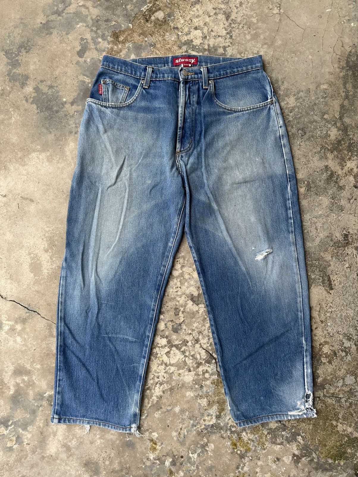 Stussy × Vintage Vintage Stussy Denim Jeans Size US 34 / EU 50 - 2 Thumbnail
