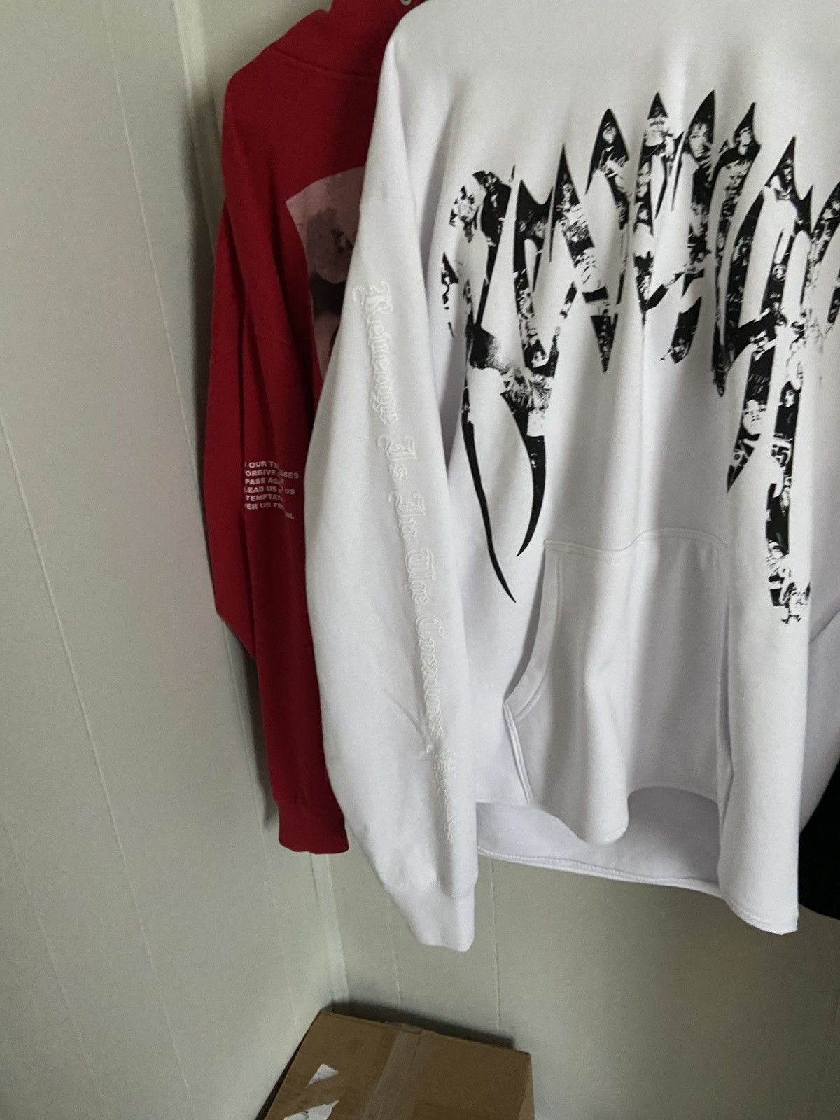 Revenge Revenge juice wrld white collage hoodie Size US L / EU 52-54 / 3 - 2 Thumbnail