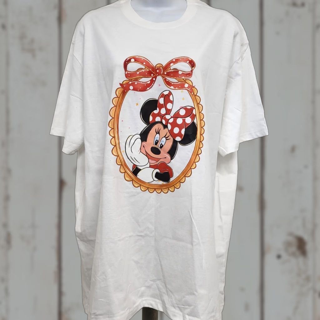 Disney Disney Minnie Mouse Tshirt Women XL White Short Sleeve Mickeys Girlfriend Size XL / US 12-14 / IT 48-50 - 1 Thumbnail