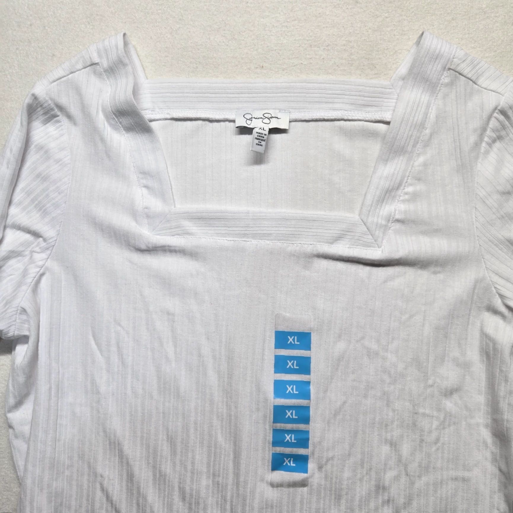 Jessica Simpson Jessica Simpson Shirt Adult XL White Sweetheart Neckline Womens Size XL / US 12-14 / IT 48-50 - 2 Thumbnail