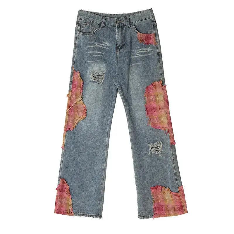 Japanese Brand Retro straight leg wide leg slightly flared jeans Size US 32 / EU 48 - 4 Thumbnail
