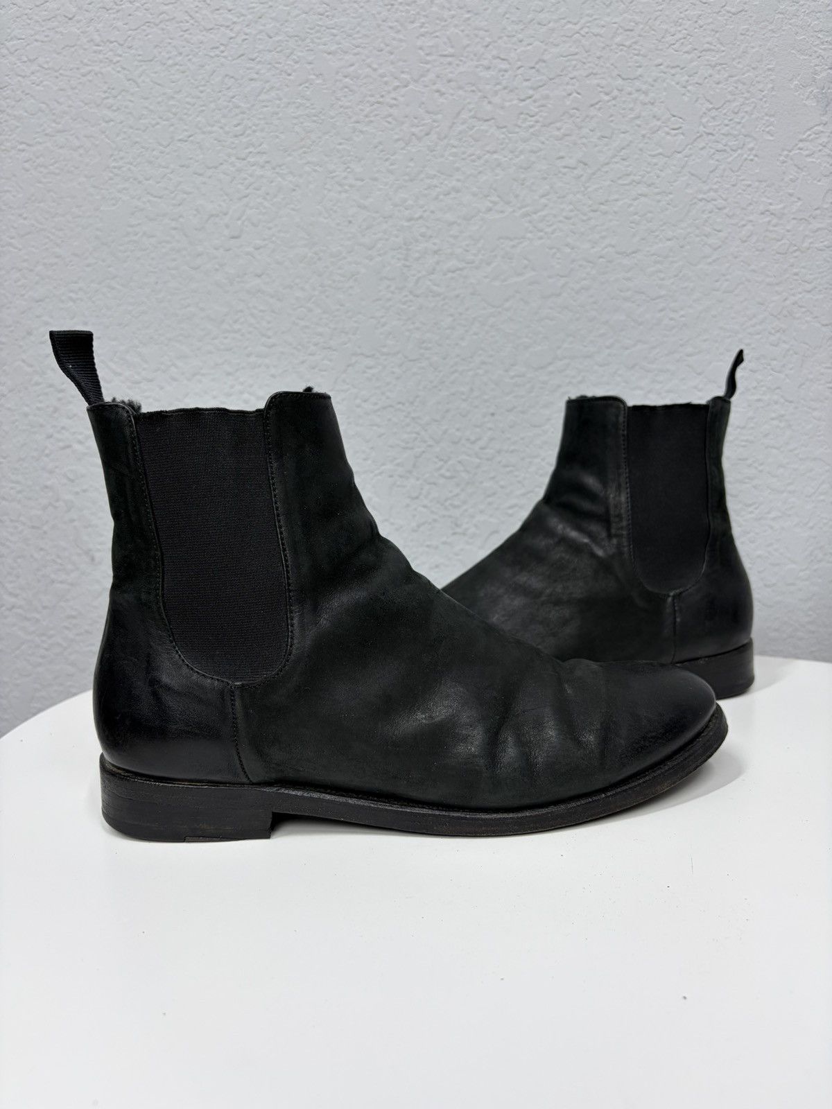 The Last Conspiracy Vintage 00s Guidi CCP Style Distressed Leather Biker Boots Size US 8 / EU 41 - 1 Thumbnail
