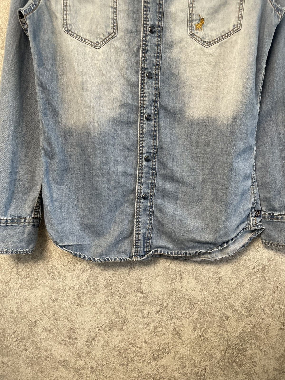 Polo Ralph Lauren Vintage Polo Ralph Lauren Jeans Denim Long Sleeve Shirt Size US S / EU 44-46 / 1 - 3 Thumbnail