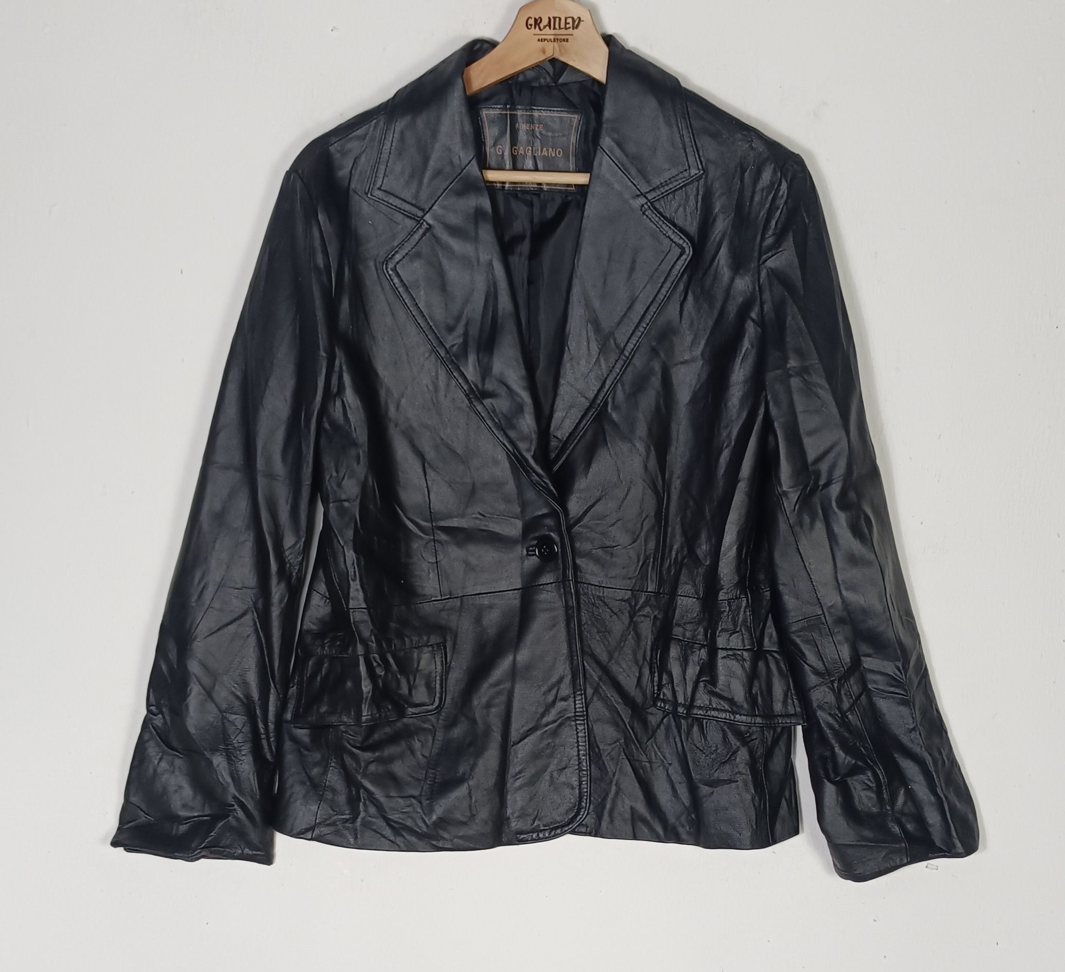 Firenze × Japanese Brand Firenze G.Gagliano New York Monte Carlo Leather Jacket Size US M / EU 48-50 / 2 - 1 Thumbnail