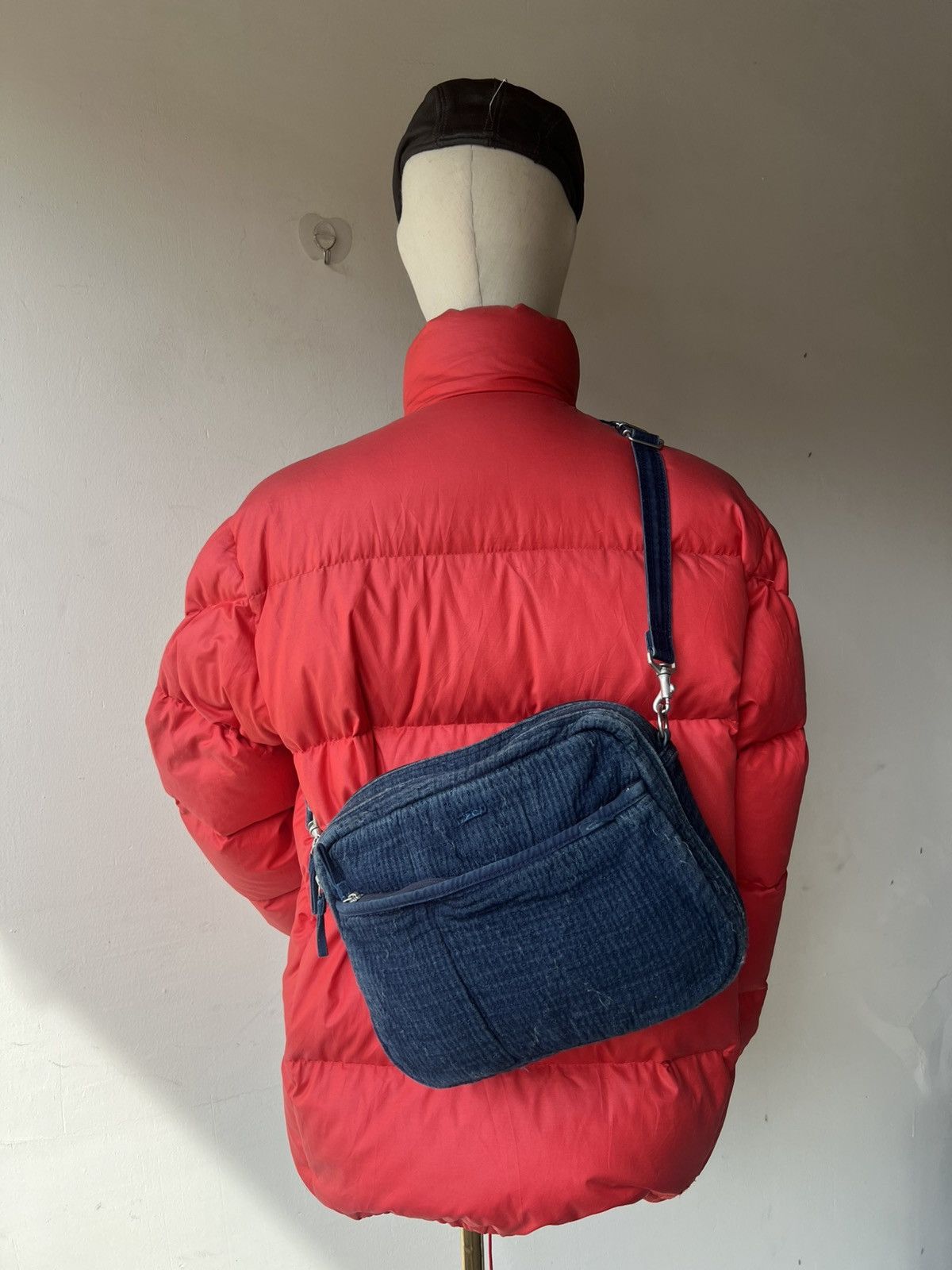 Porter Classic Porter Classic X Muatsu Fade Indigo Newton Sashiko Sling Bag Size ONE SIZE - 1 Thumbnail