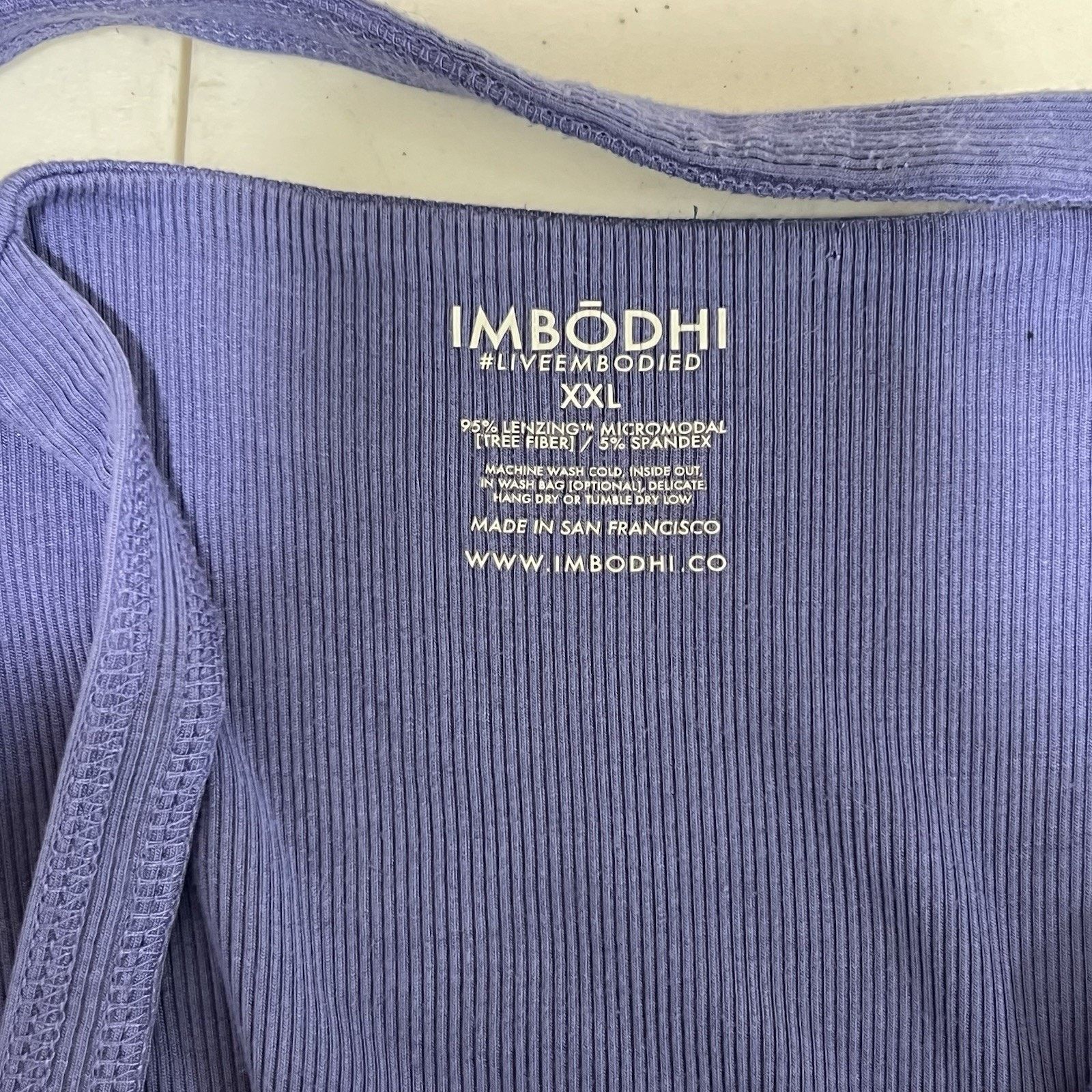 Other Imbodhi Lila Short Romper XXL 2X Purple Ribbed Size XXL / US 16-18 / IT 52-54 - 3 Thumbnail