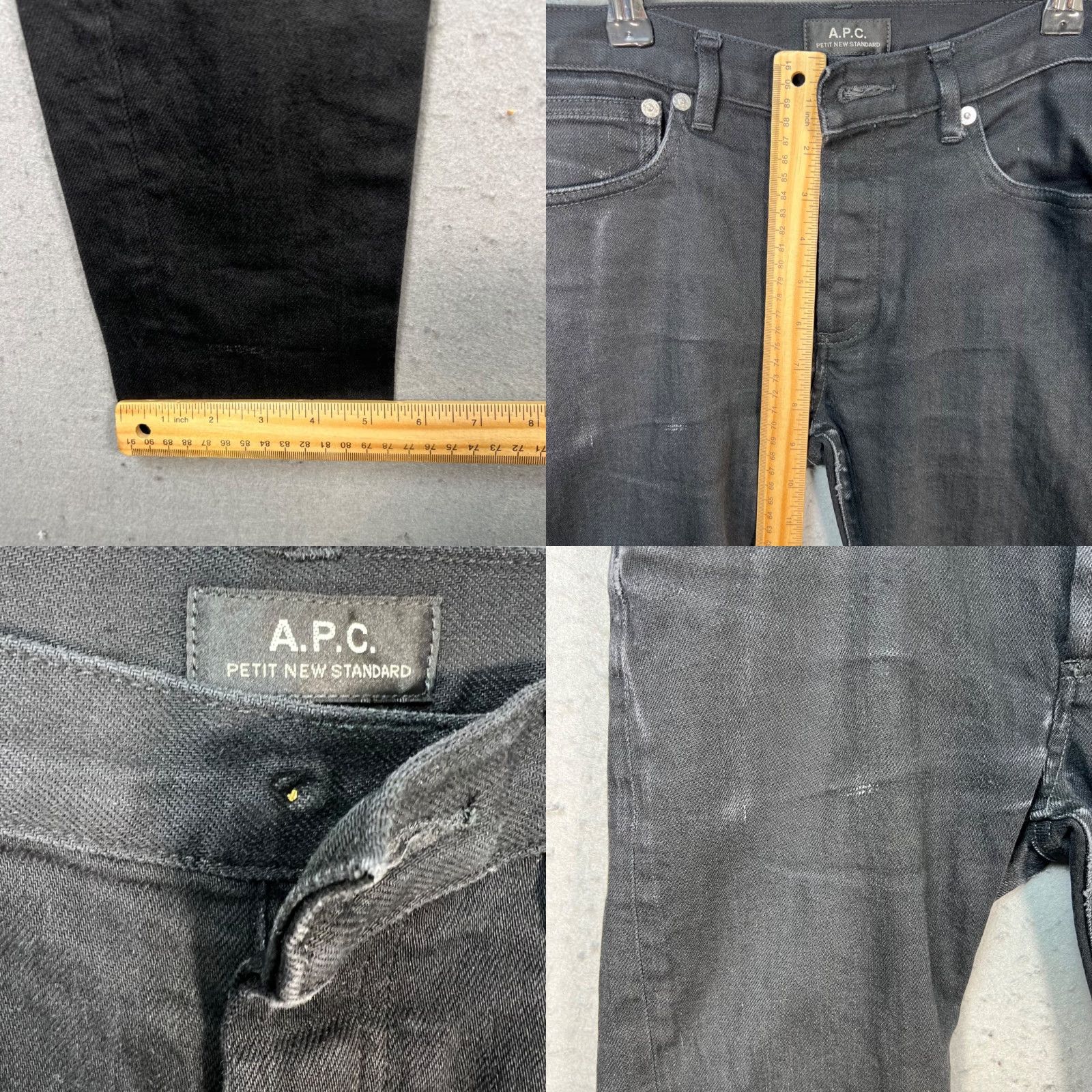 A.P.C. A.P.C. Jeans Slim Adult Mens 28 Black Petit New Standard Denim 5-Pocket Style Skinny Vintage No Size US 28 / EU 44 - 8 Thumbnail