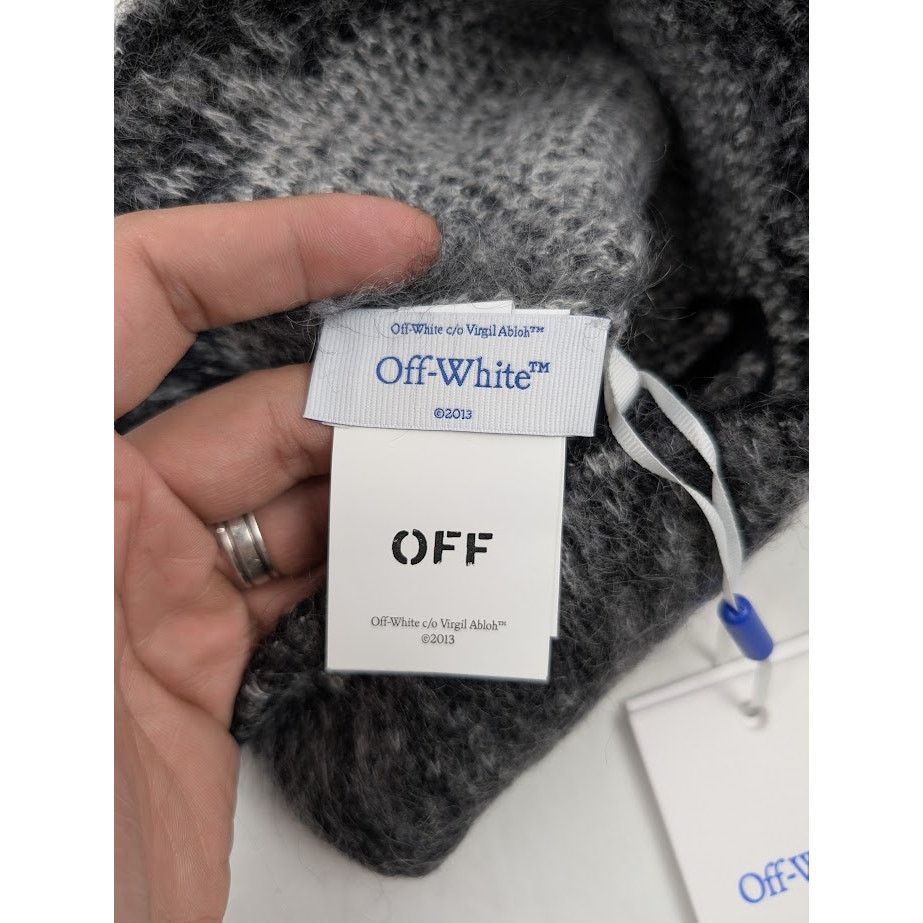 Off-White o1rshd1 Size:OS / Arrow Fuzzy Mohair Knit Beanie Hat / Cap Size ONE SIZE - 8 Thumbnail