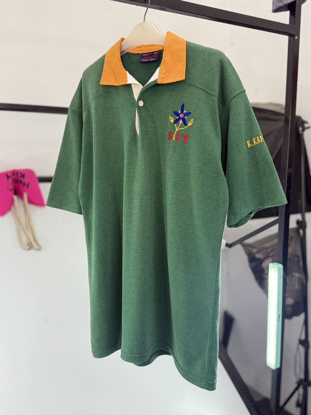 Vintage 🔥 Vintage 90's Han's Rugby Club Short sleeves Polo Shirt -XL Size US M / EU 48-50 / 2 - 1 Thumbnail