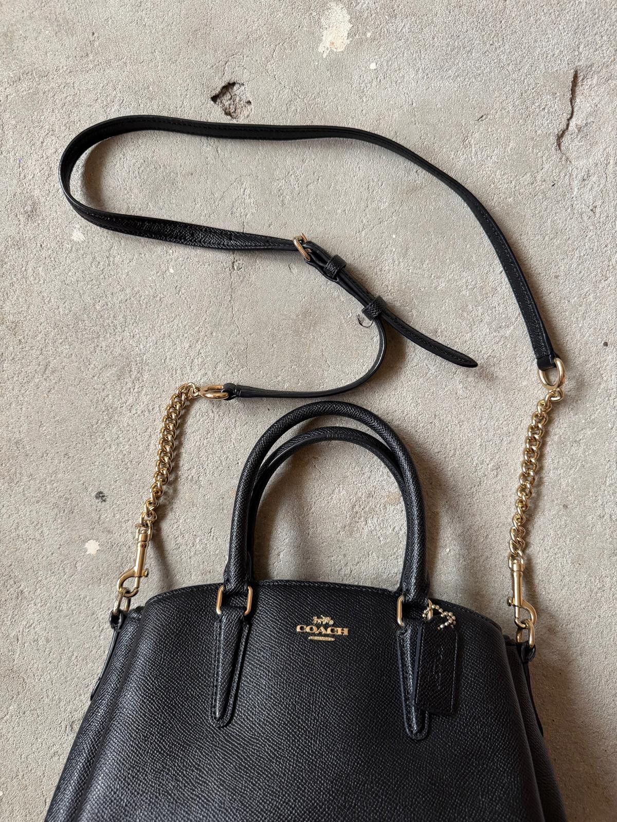Coach Coach 2Way Mini Sage Carryall Shoulder Bag Black Size ONE SIZE - 3 Thumbnail