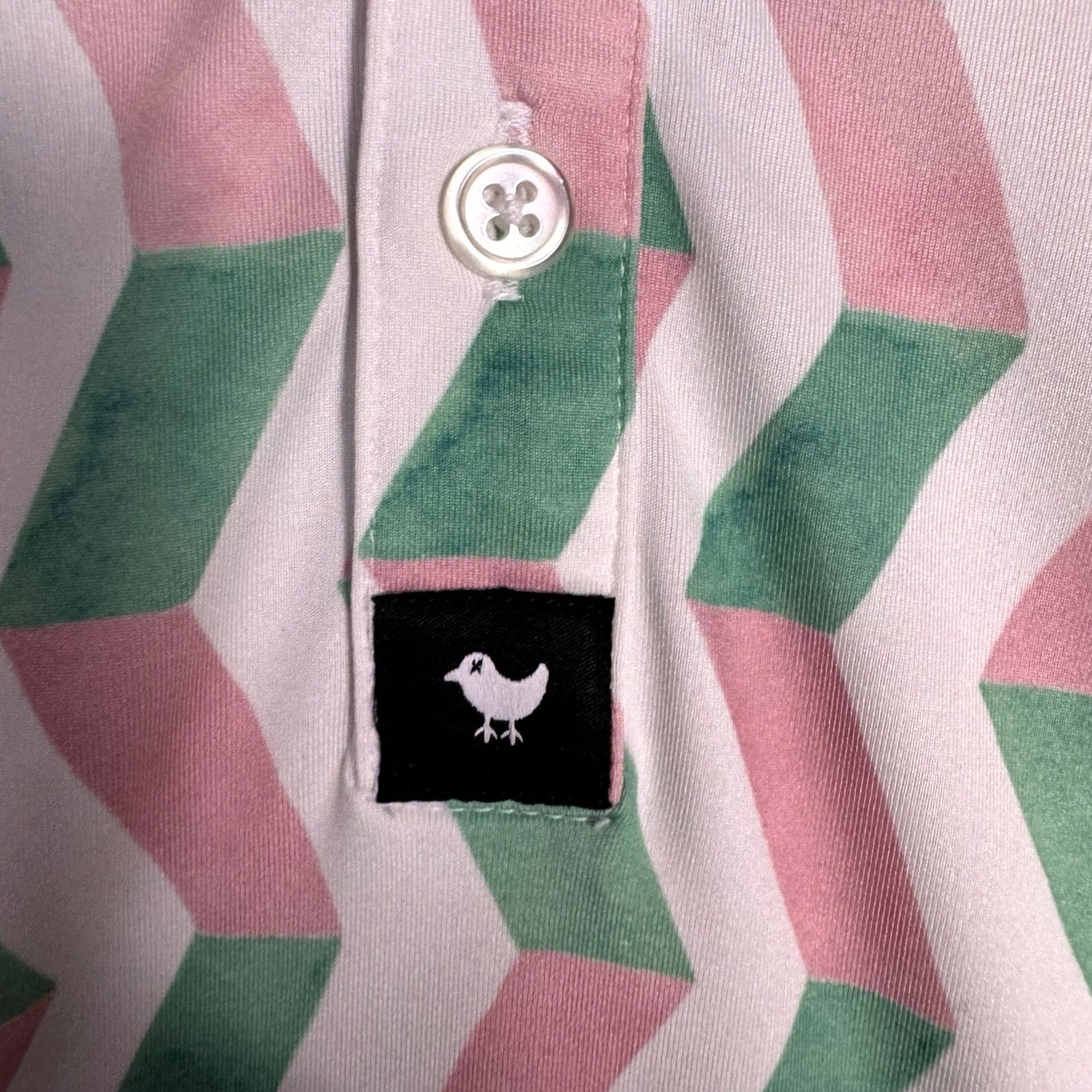 Vintage Bad Birdie Polo Shirt Men’s XL Watermelon Geometric All Over Beach Shirt Size US XL / EU 56 / 4 - 5 Thumbnail