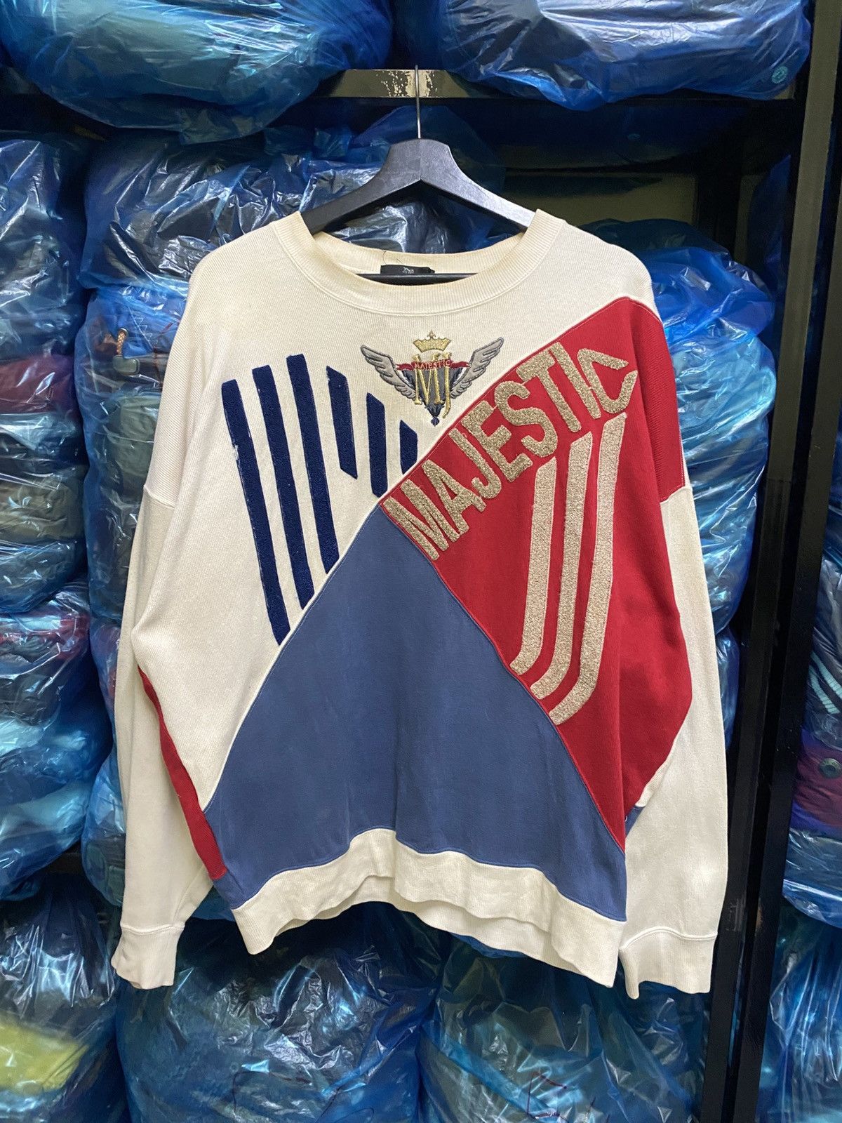 Majestic VINTAGE MAJESTIC EMBROIDERED LOGO SWEATSHIRT MADE IN JAPAN Size US M / EU 48-50 / 2 - 1 Thumbnail