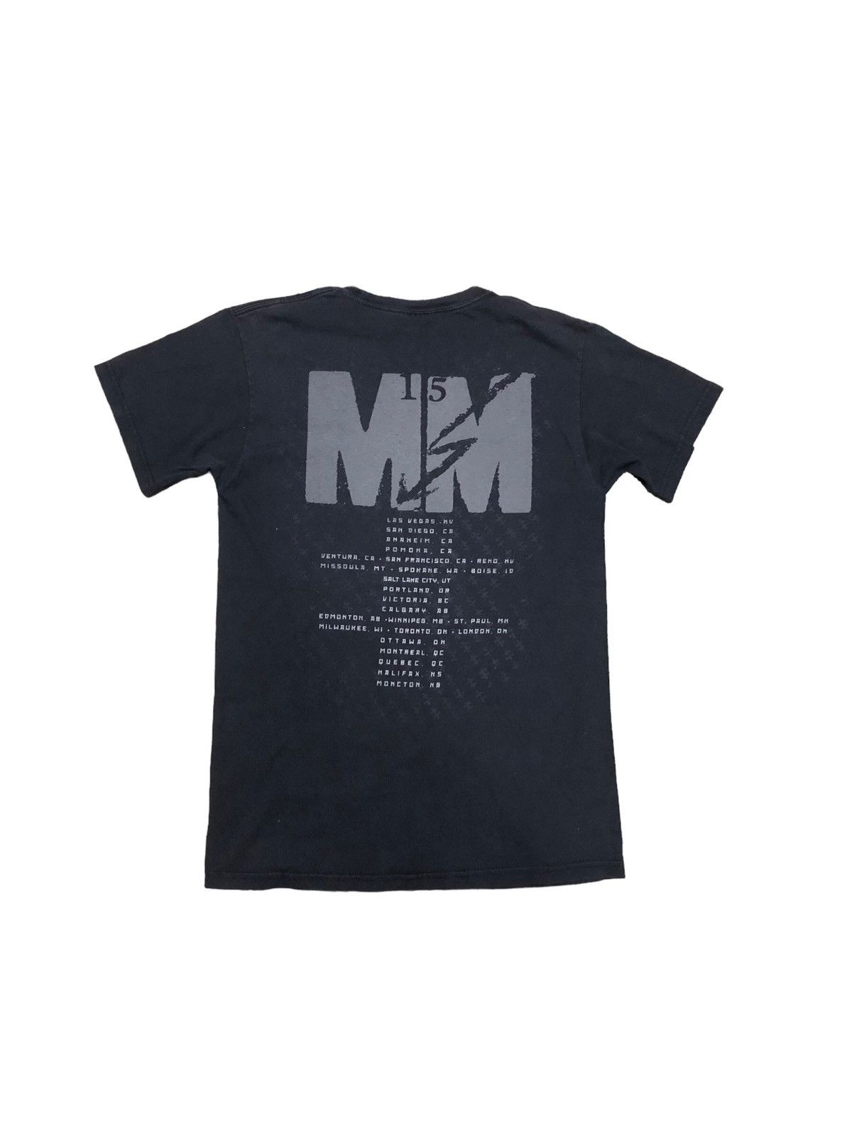 Band Tees × Marilyn Manson SUN FADED Y2K MANSON TOUR TEE Size US S / EU 44-46 / 1 - 2 Thumbnail