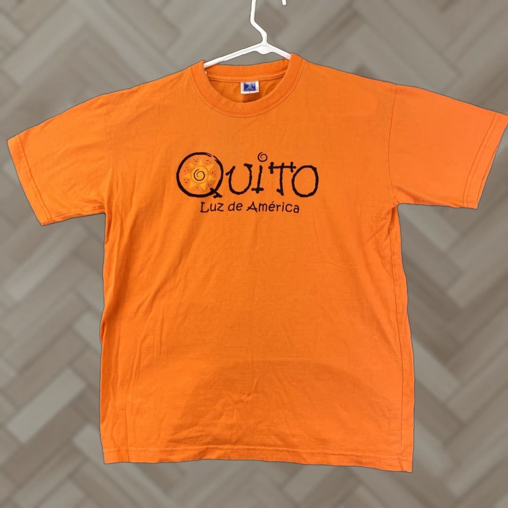 Vintage Equinoccio T-Shirt Shirt Men L Orange Essentials Logo Tee Size US L / EU 52-54 / 3 - 1 Thumbnail