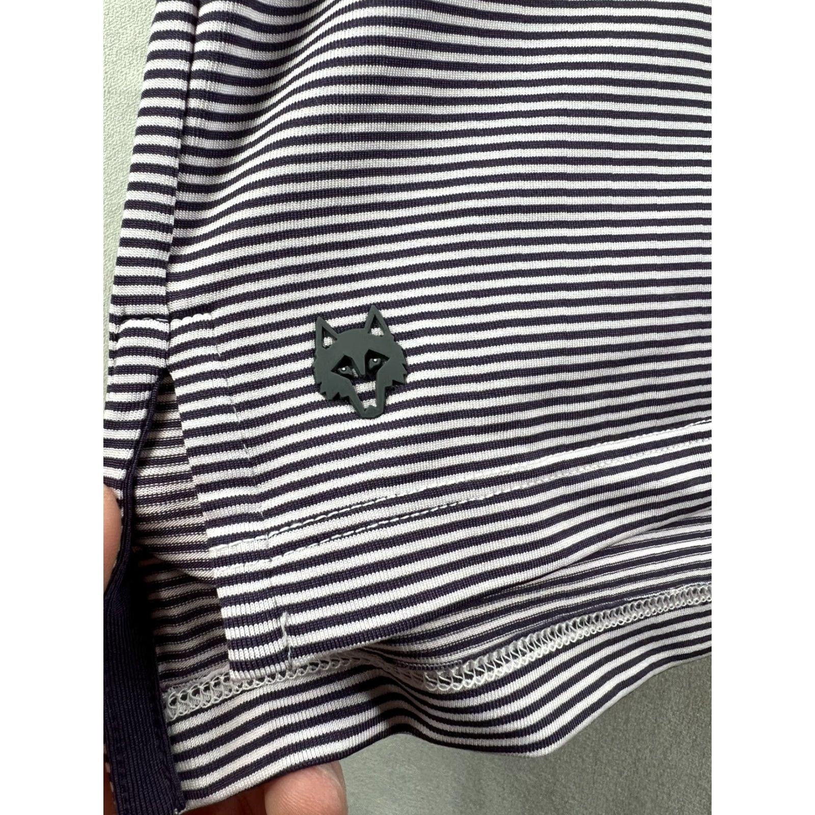 Vintage Greyson Polo Shirt Men XL Striped Short Sleeve Golf Purple/Gray Pattern Wolf Maze Runner Brand Greyson Polo Men XL Striped Shirt Short Sleeve Golf Size US XL / EU 56 / 4 - 5 Thumbnail