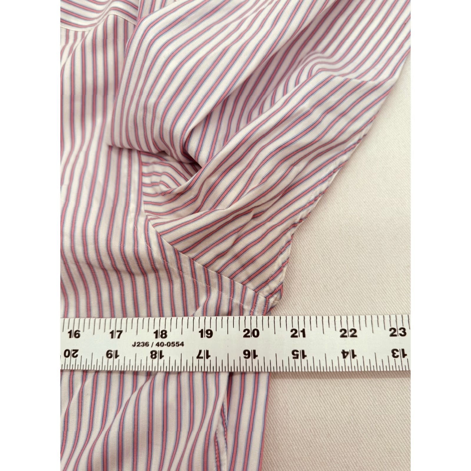 Vintage Grosvenor Stripe Shirt Mens 15 Slim Fit Long Sleeve Button Up Shirt 2915 Size US M / EU 48-50 / 2 - 6 Thumbnail