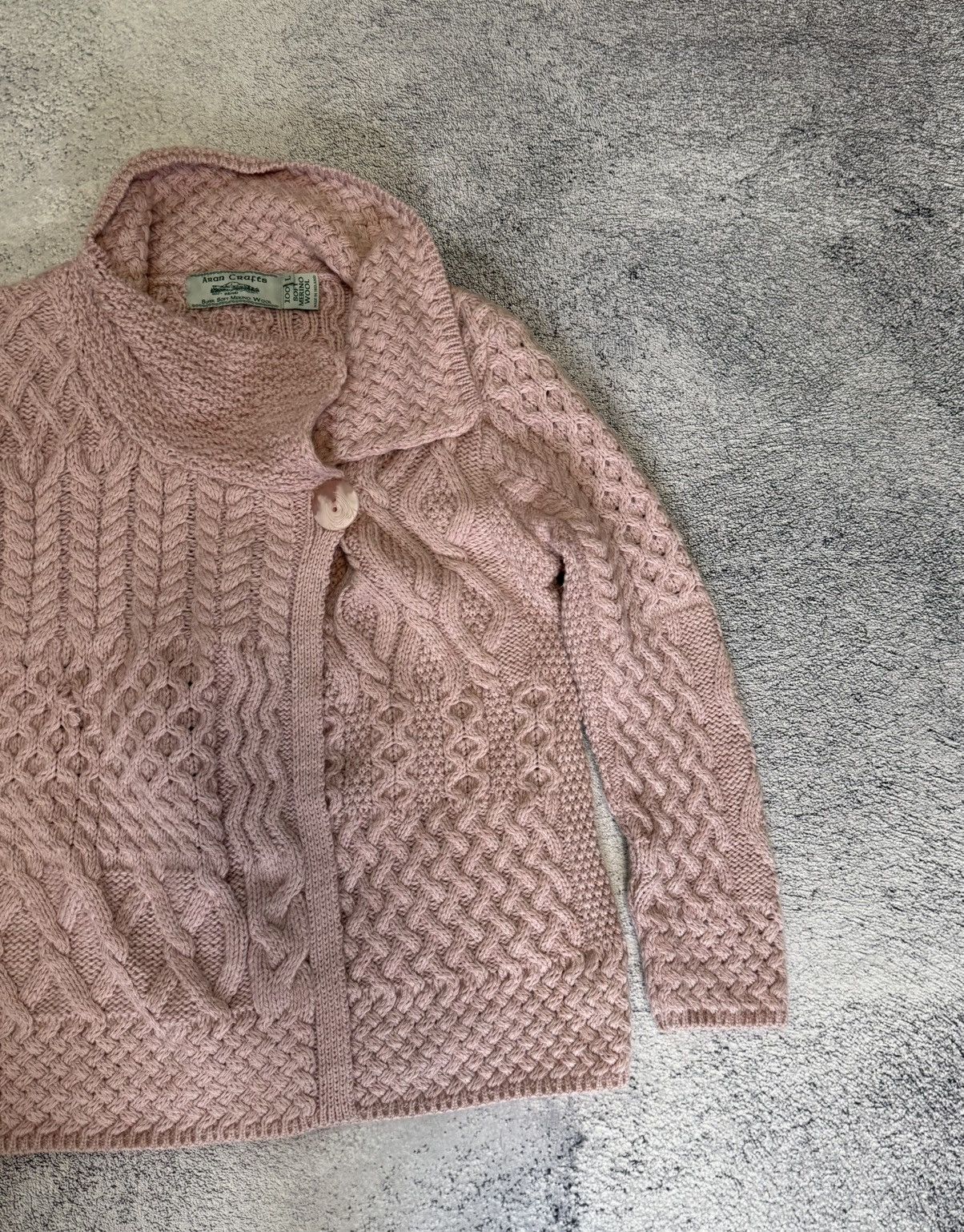 Aran Crafts Aran Crafts Women Merino Wool Cardigan Sweater Ireland Knit Size L / US 10 / IT 46 - 6 Thumbnail