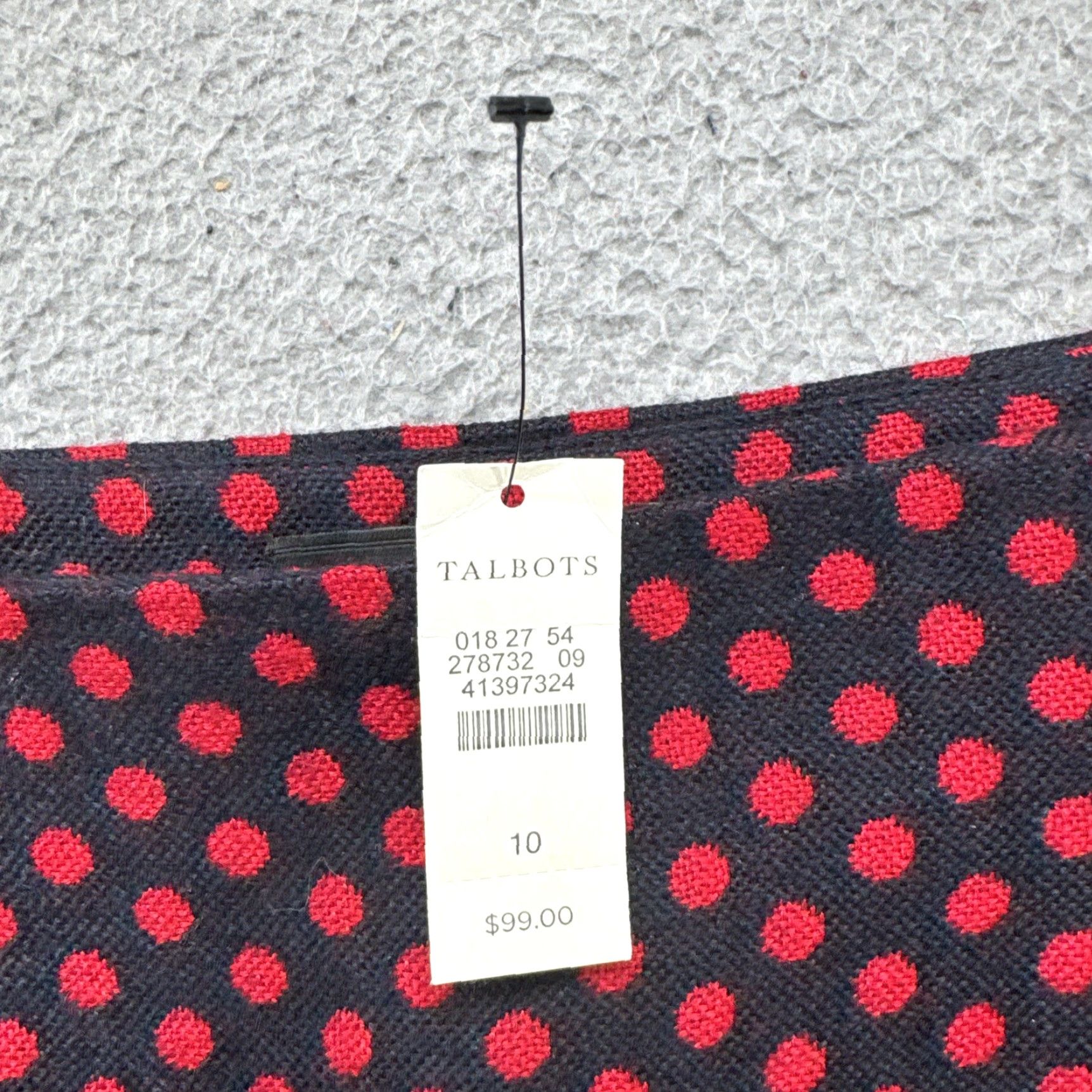Talbots Talbots Women’s Pencil Skirt Polka Dot Lined Knee Length Size 10 NEW Size 32" / US 10 / IT 46 - 2 Thumbnail