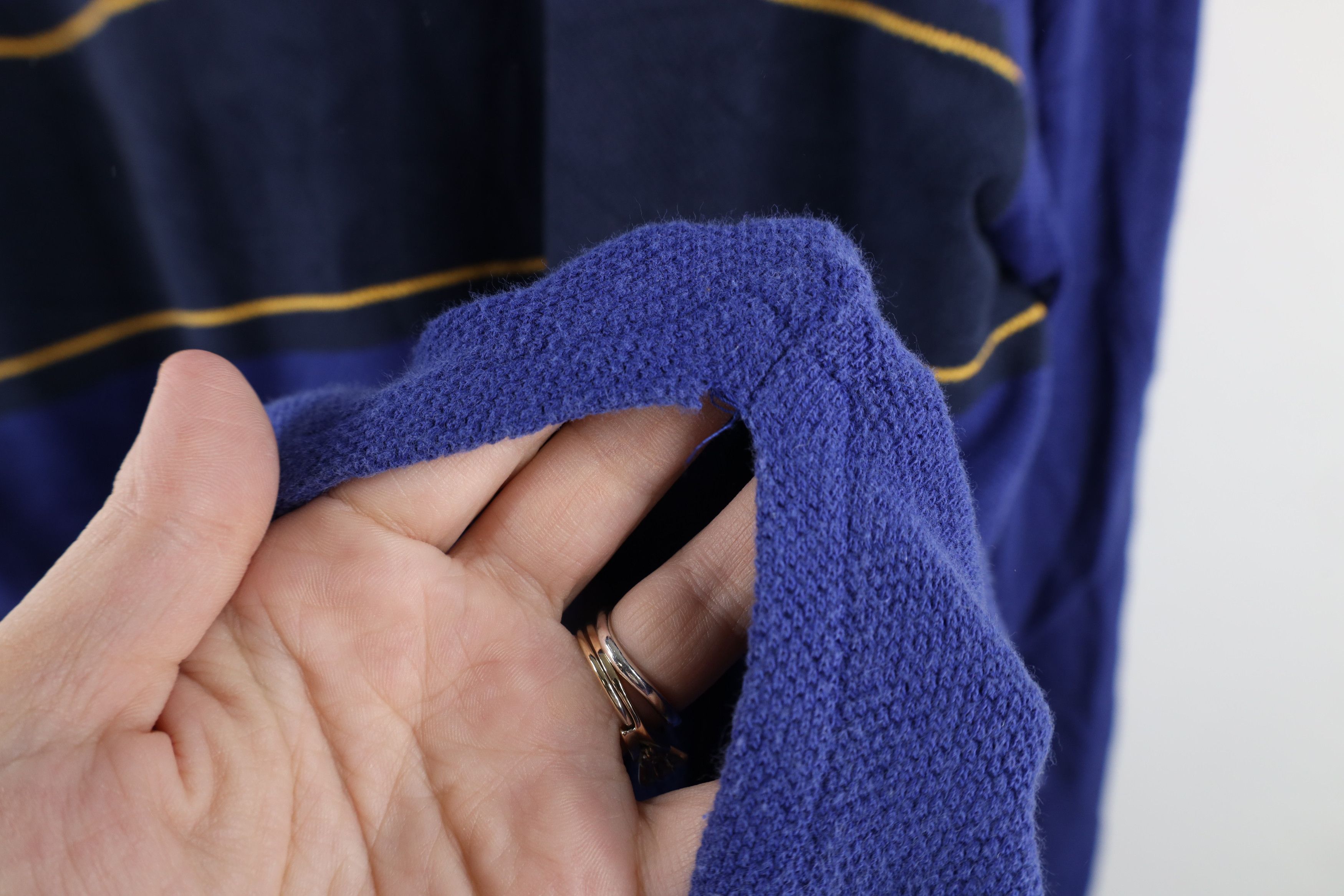 Ralph Lauren Vintage 90s Ralph Lauren Block Thermal Waffle Knit Polo Size US XL / EU 56 / 4 - 8 Thumbnail