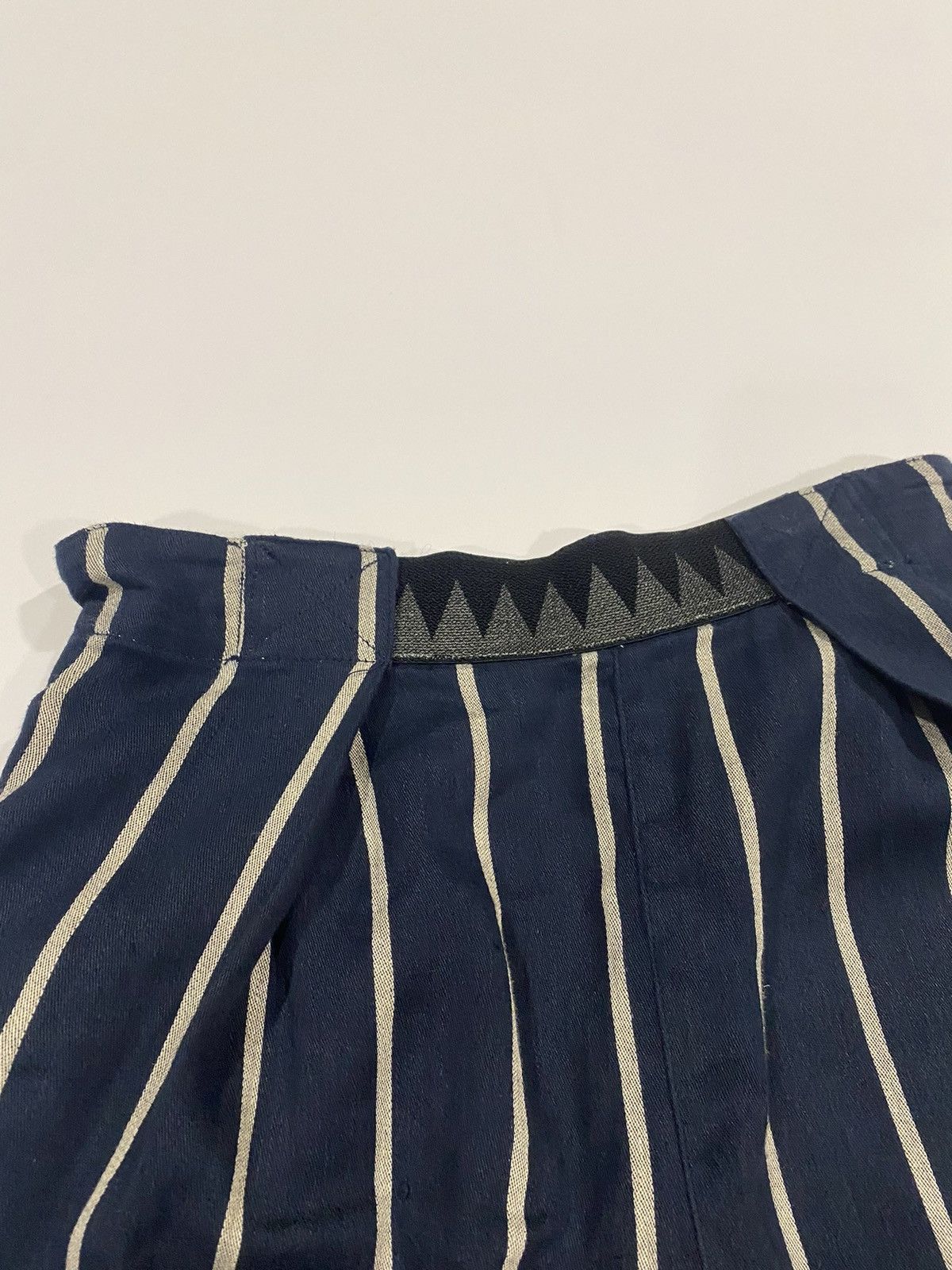 Kapital Kapital Striped Velcro Patch Shorts Size US 32 / EU 48 - 2 Thumbnail