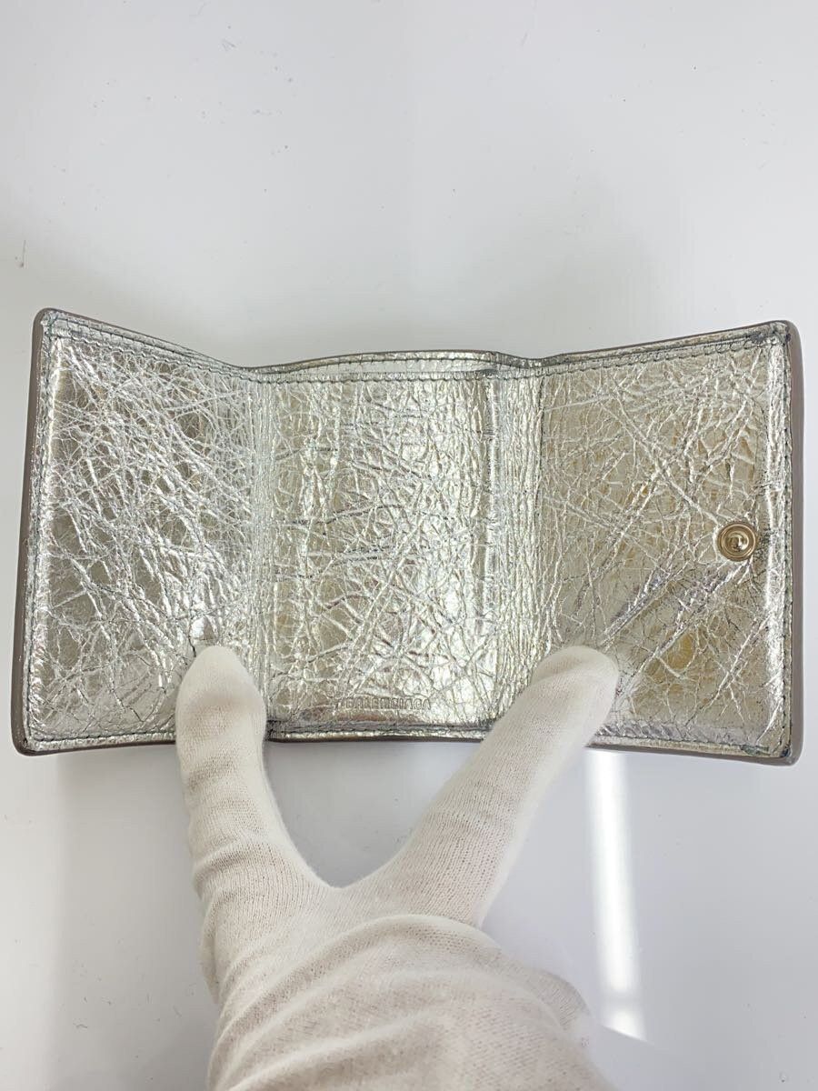 Balenciaga Balenciaga Bi-Fold Wallet Silver Size ONE SIZE - 4 Thumbnail
