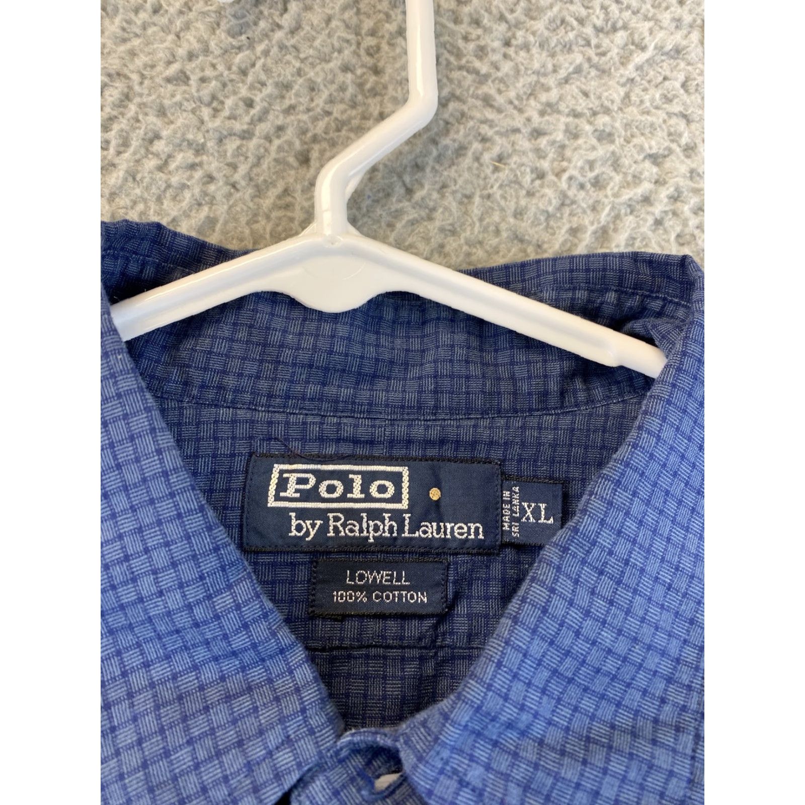 Polo Ralph Lauren VINTAGE Polo Ralph Lauren Shirt Adult XL Indigo Button-Up Casual Mens 80s 90s Classic Size US XL / EU 56 / 4 - 5 Thumbnail