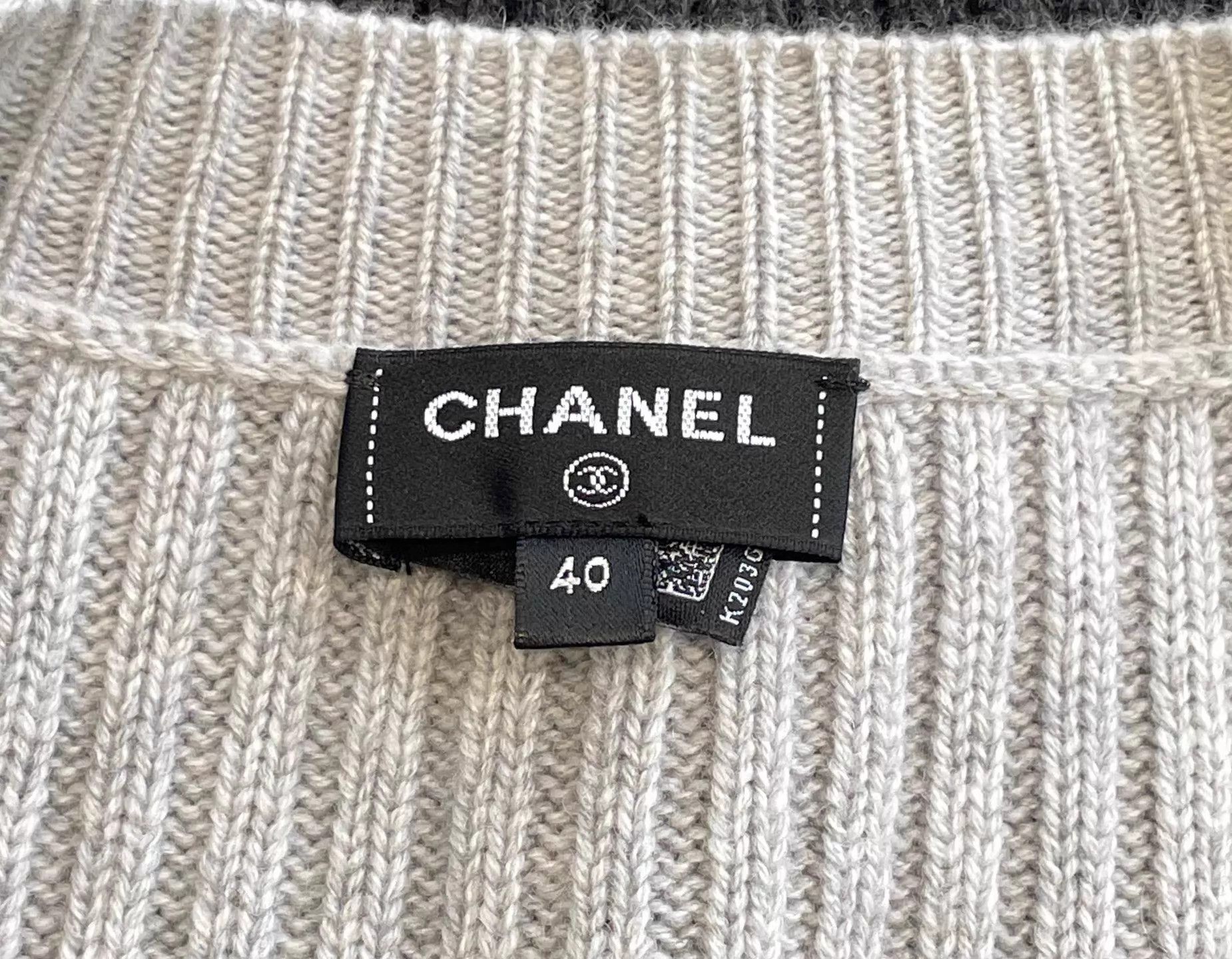 Chanel Chanel ombre gray 3D floral cardigan 40 Size M / US 6-8 / IT 42-44 - 5 Thumbnail