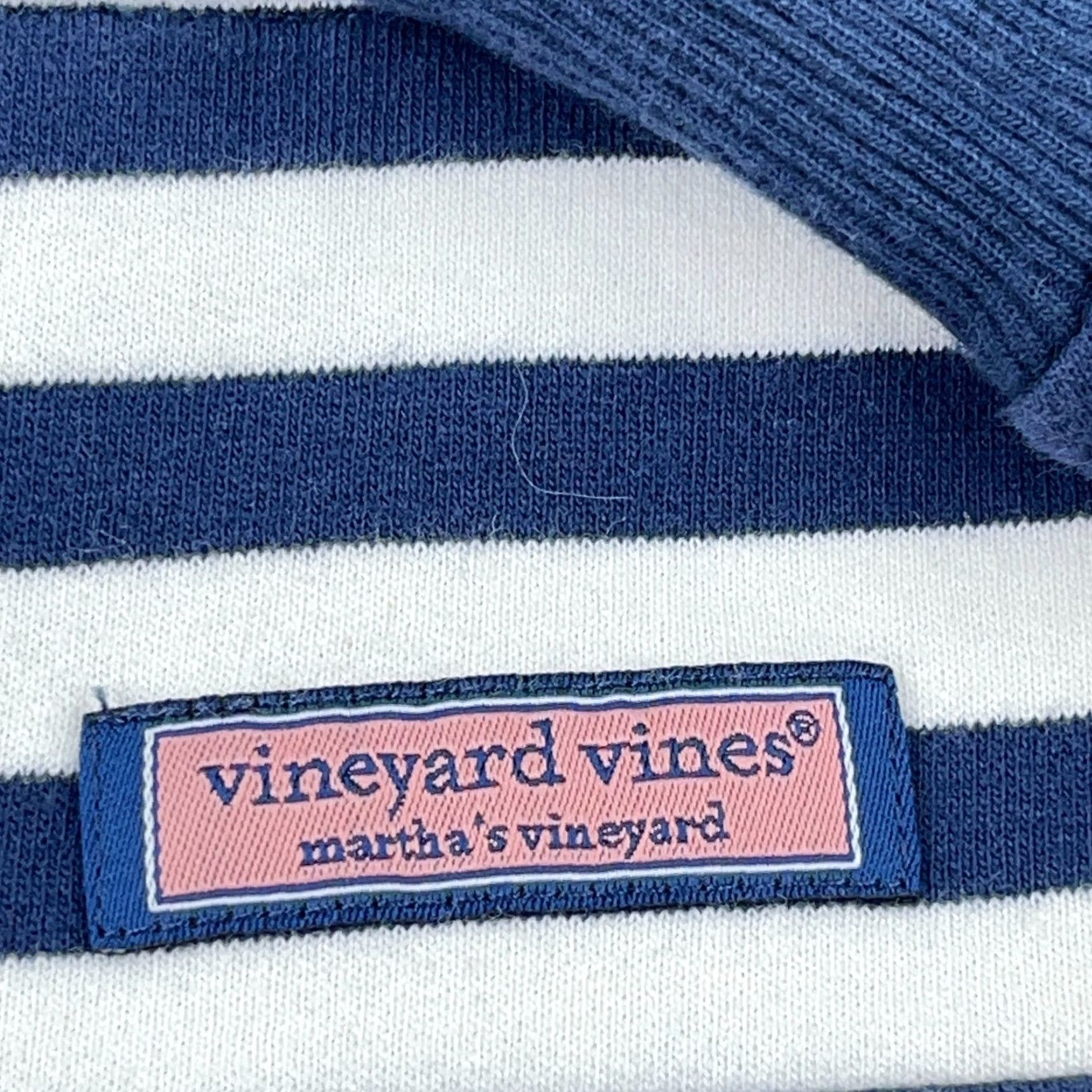 Vineyard Vines VINTAGE Vineyard Vines Sweater Women Large Blue White Striped Knit Pullover All Seasons Casual Size L / US 10 / IT 46 - 4 Thumbnail