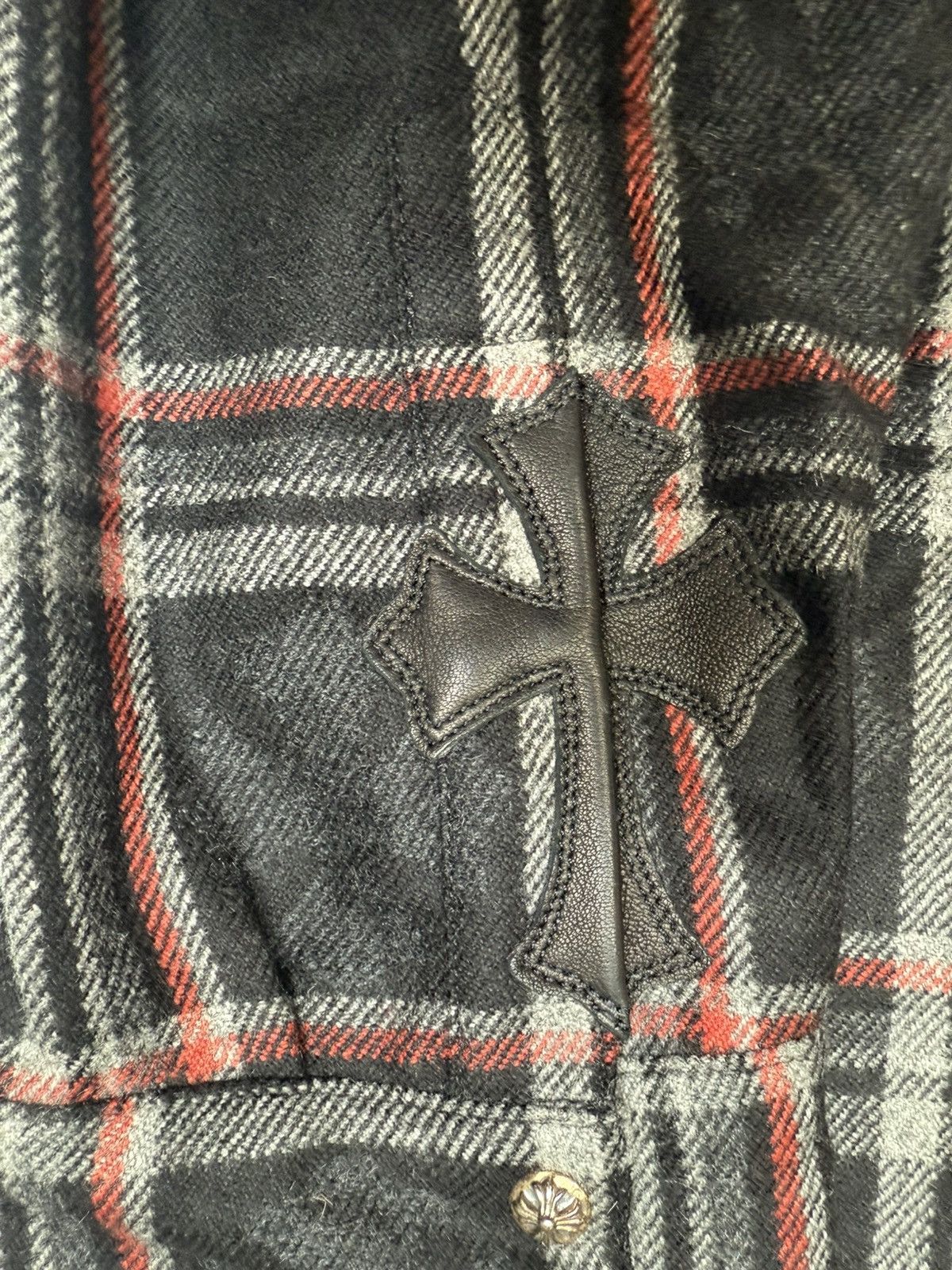 Chrome Hearts Chrome Hearts Cashmere Button Up With Patches Size US XL / EU 56 / 4 - 4 Thumbnail