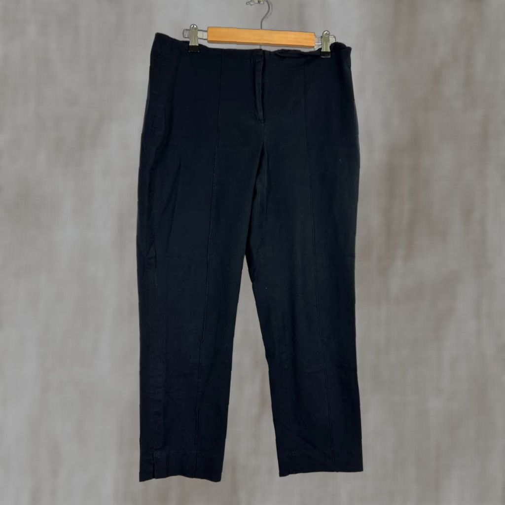 J. Jill J. Jill Pants Women Clothes Black Pleated 12 Regular Capris 34x26 Dress Pants Women Size 34" / US 12 / IT 48 - 1 Thumbnail