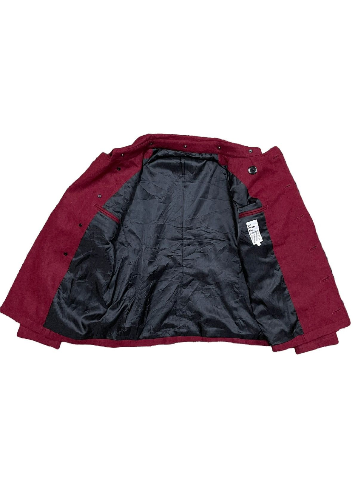 semanticdesign Double Breasted Wool Coat Jacket Size US L / EU 52-54 / 3 - 6 Thumbnail
