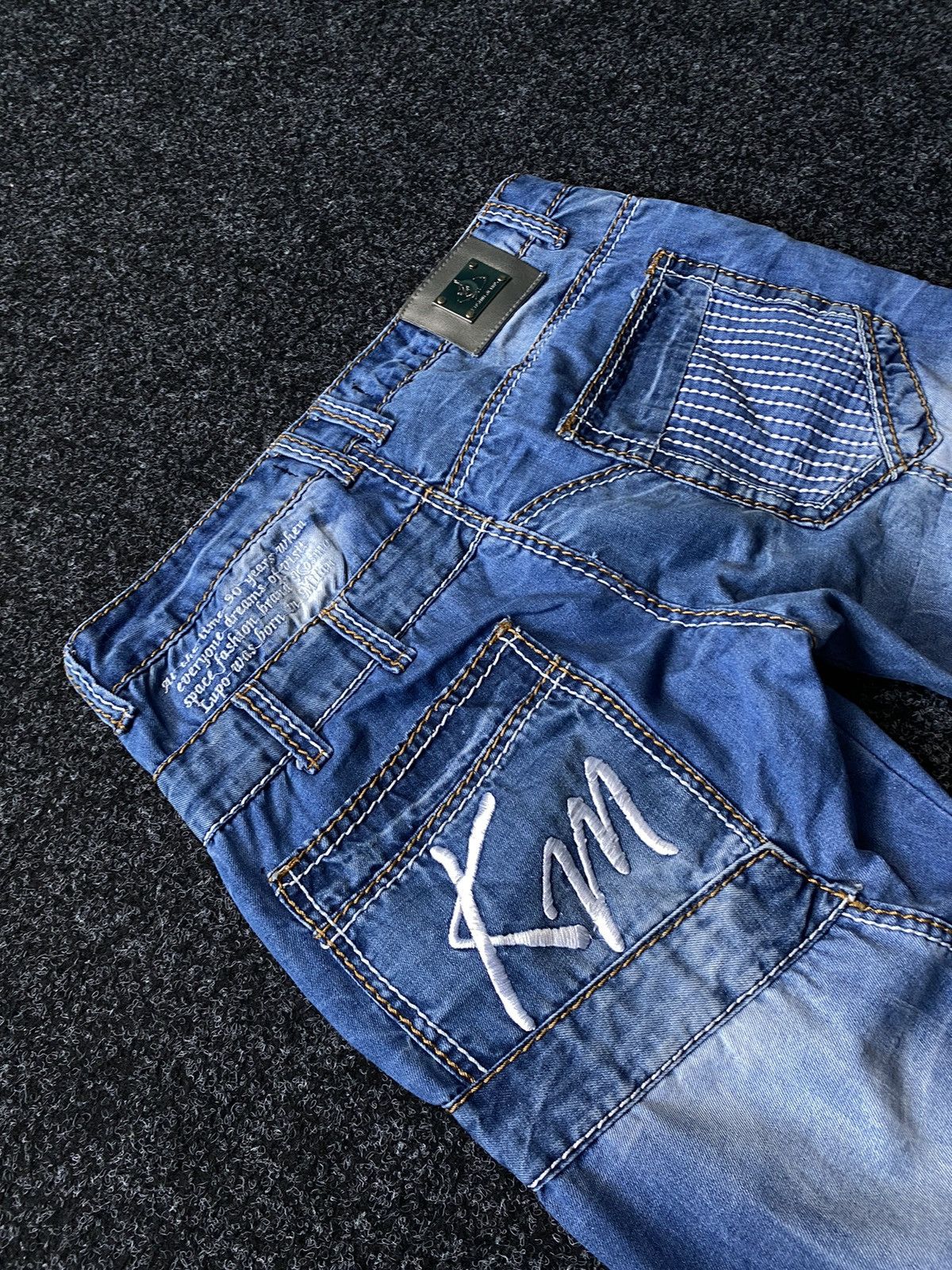 Japanese Brand × Rock Revival Y2K Kosmo Lupo Denim Jeans Blue Multipockets Rare Size 34 Size US 34 / EU 50 - 13 Thumbnail