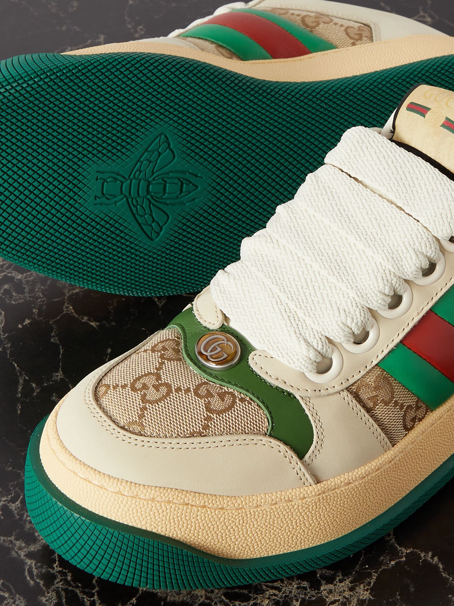 Gucci oc11z1025 Screener Trainer With Web in Multicolor Size US 11.5 / IT 41.5 - 4 Thumbnail