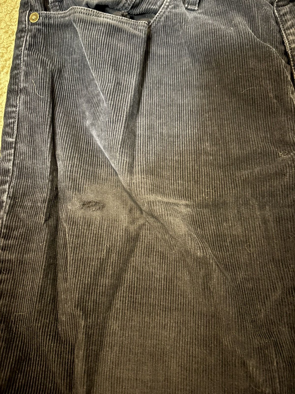 Burberry Burberry Navy Corduroy Pants Size US 31 - 2 Thumbnail