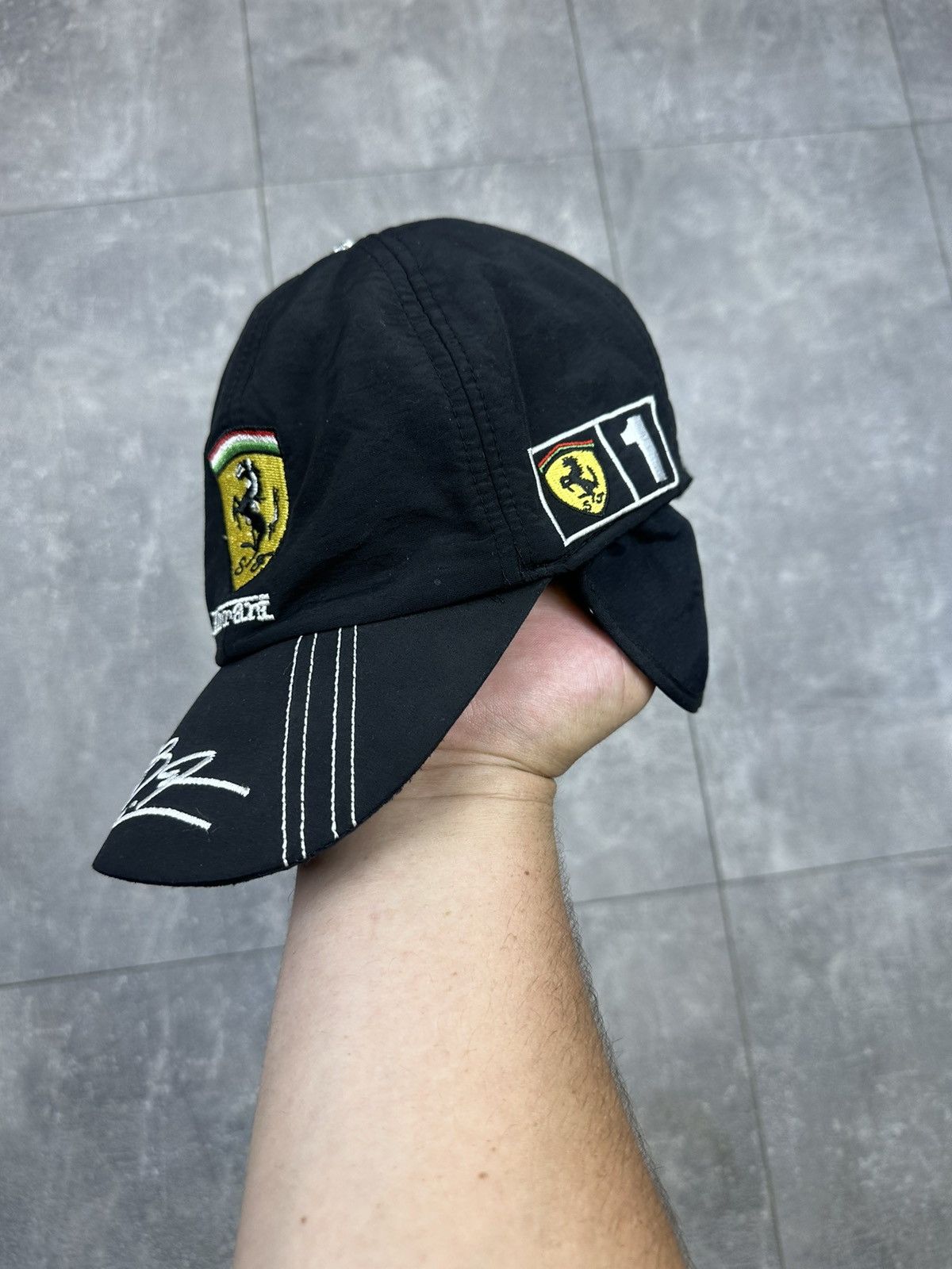Ferrari Vintage Formula 1 Ferrari Winter Fleece Cap Size ONE SIZE - 7 Thumbnail