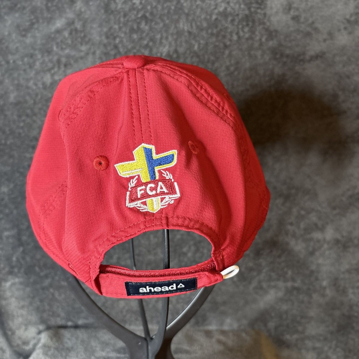 Other Active Cap Ahead Red Golf Hat FCA Hocket logo Size ONE SIZE - 3 Thumbnail