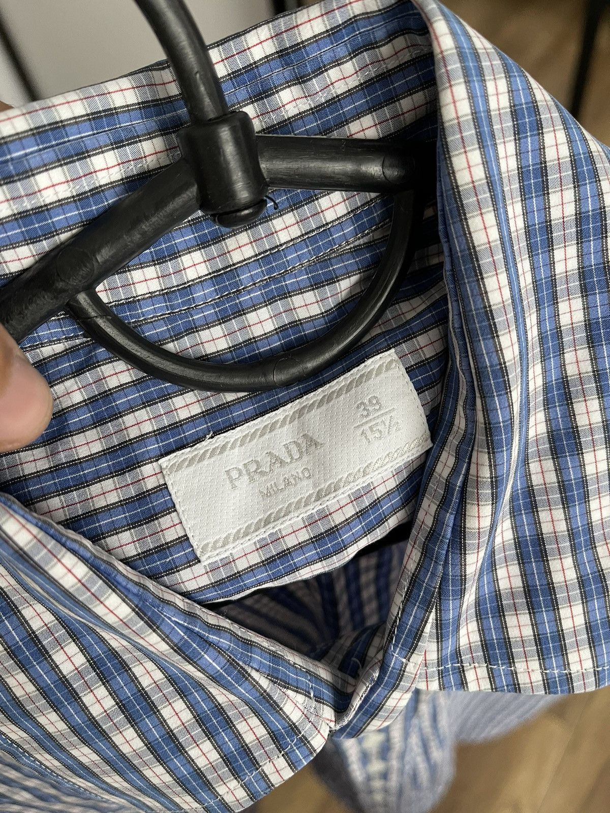 Other Prada Milano Checked Shirt Button Up Size US M / EU 48-50 / 2 - 8 Thumbnail