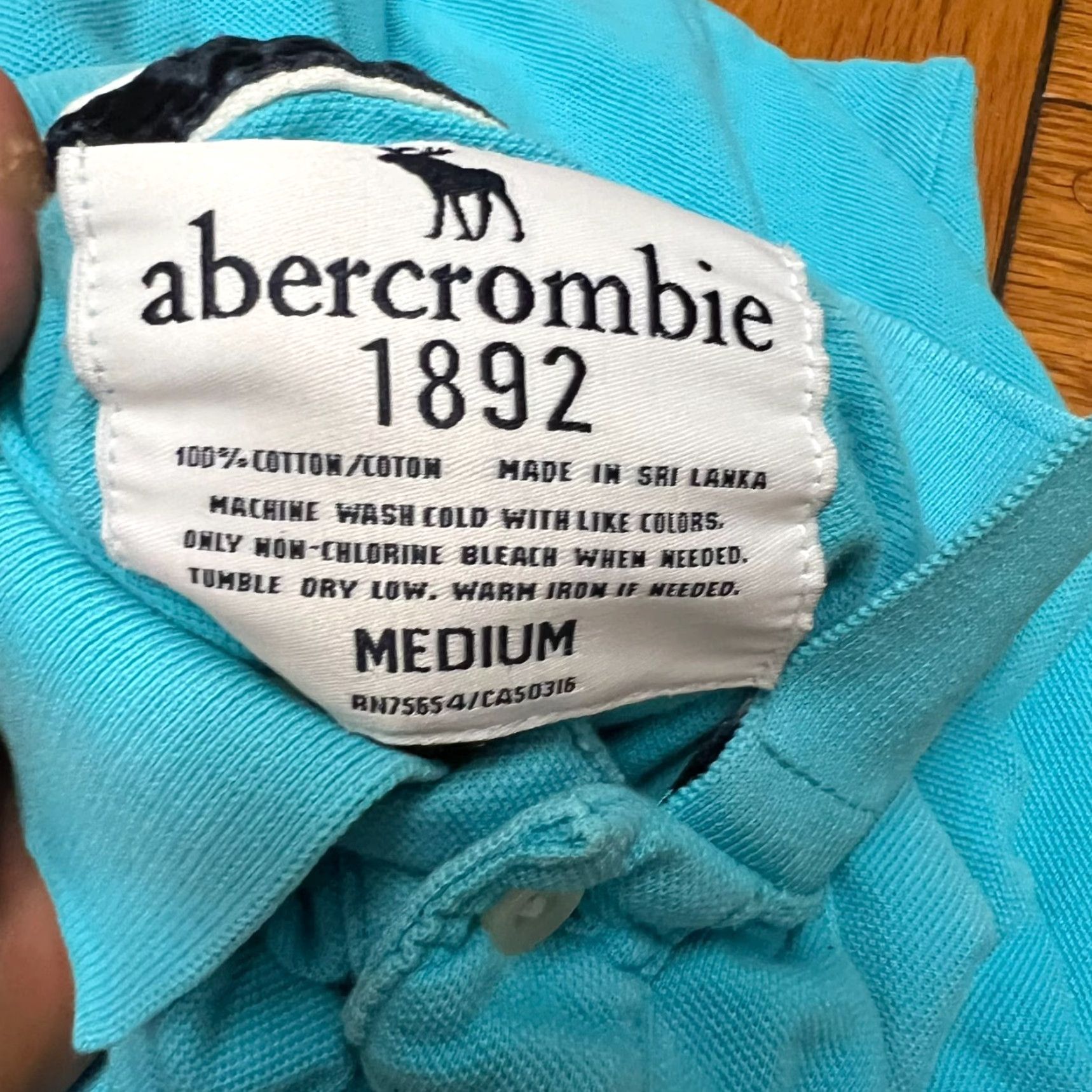 Abercrombie & Fitch Abercrombie & Fitch Polo Shirt Womens Size M Blue Short Sleeve Casual Preppy Size M / US 6-8 / IT 42-44 - 5 Thumbnail