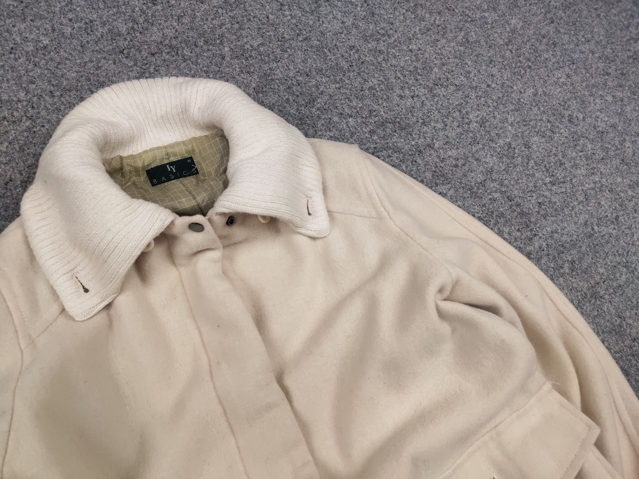 Japanese Brand Vtg 90's IY Basics by Issey Miyake Japan Wool Coat Jacket Size M / US 6-8 / IT 42-44 - 7 Thumbnail
