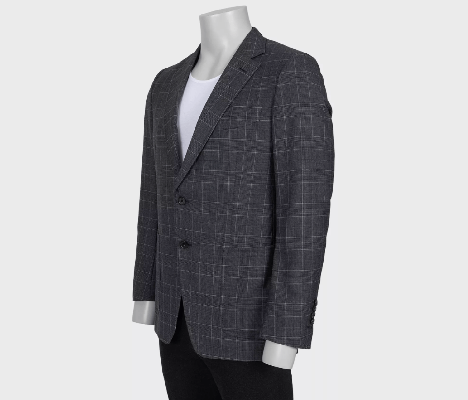 Tom Ford Tom Ford Gray Check Wool Blazer IT50 L Size 50R - 2 Thumbnail