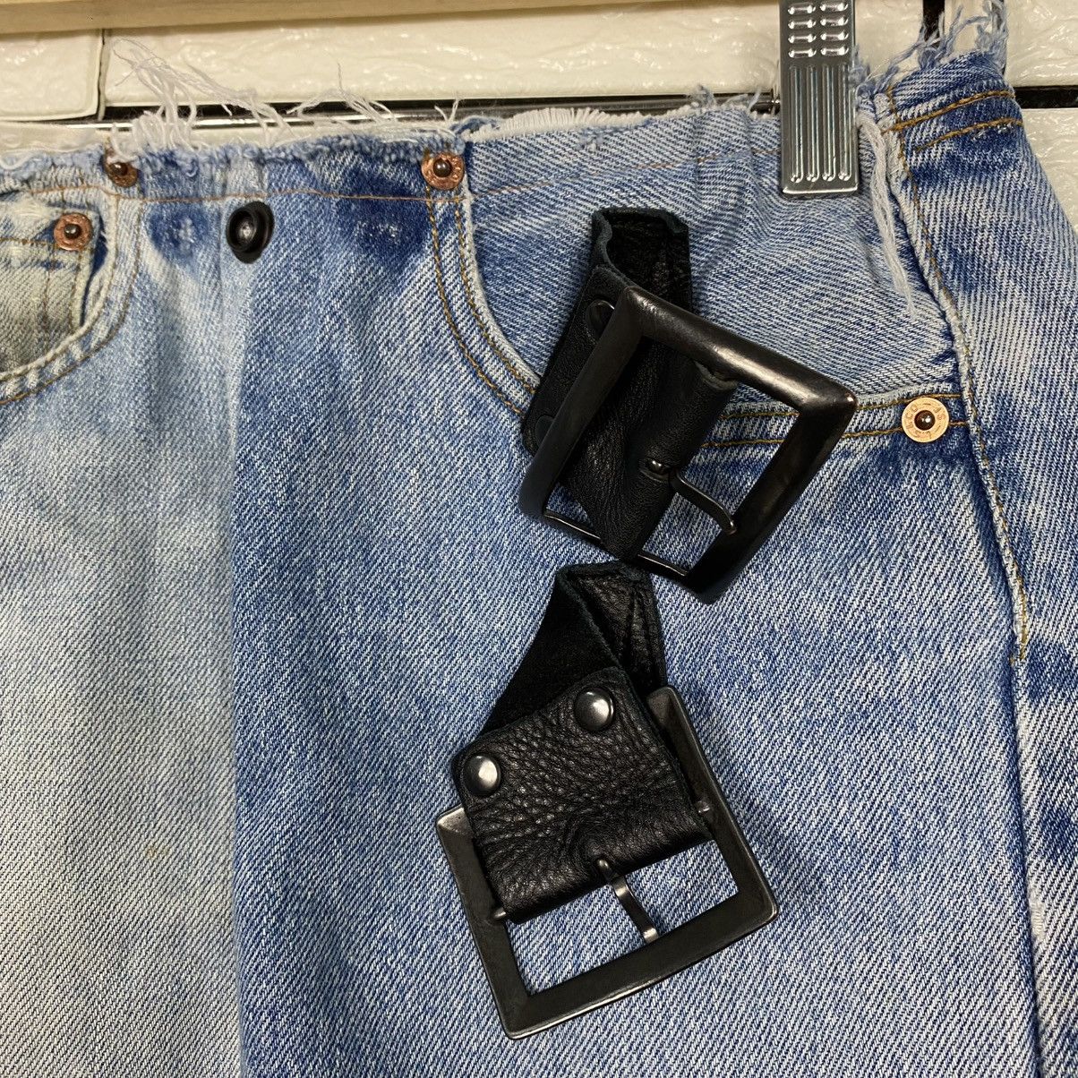 Needles 🔥DISTRESSED DESIGN DENIM LONG SKIRT REBUILD BY NEEDLES Size 28" / US 6 / IT 42 - 22 Thumbnail
