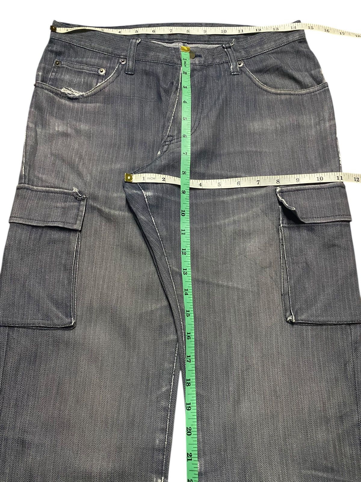 Michel Klein Vintage Michel Klein Homme Paris Distressed Cargo Pants Size US 29 - 12 Thumbnail