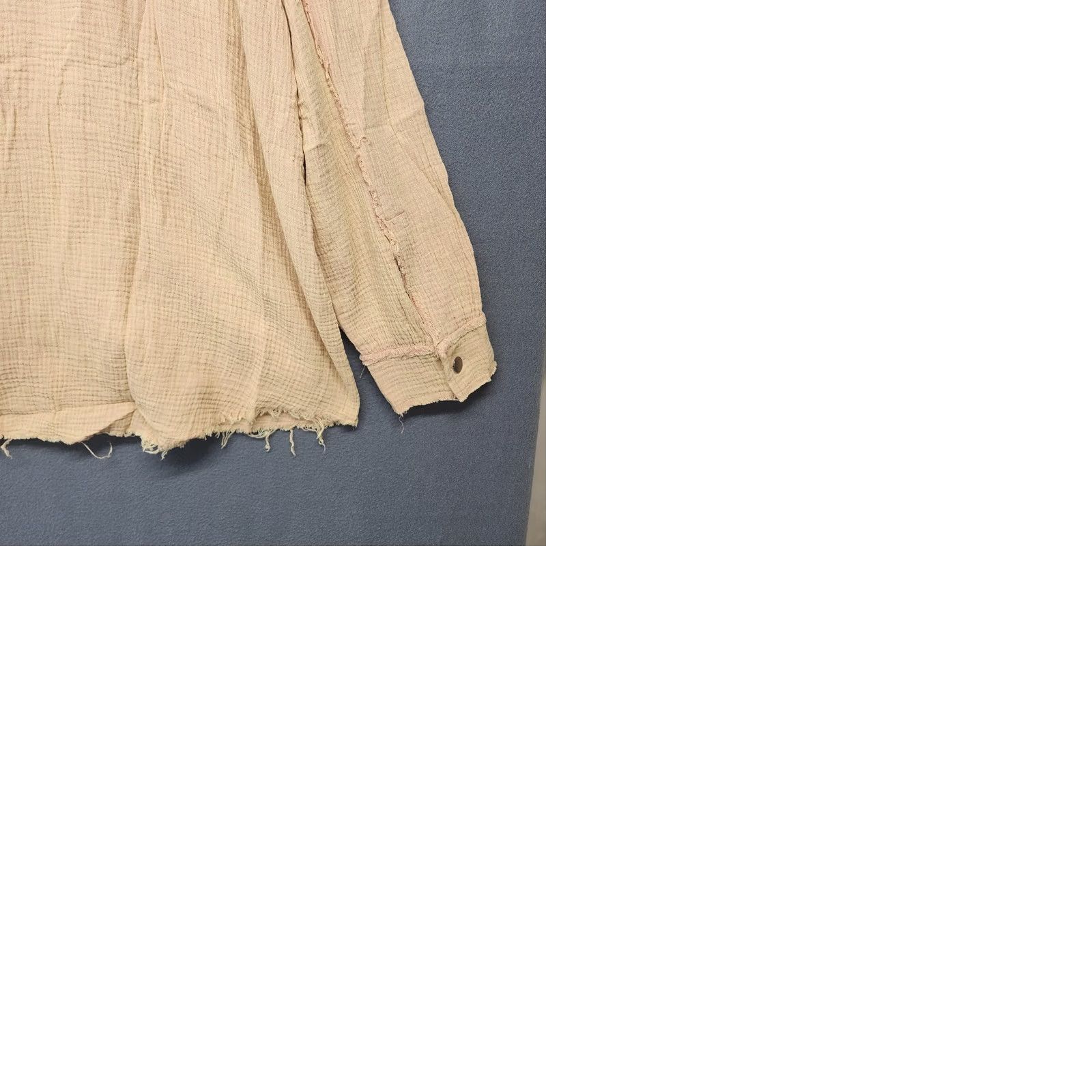 Vintage VINTAGE POL Top Womens Large Dried Peach Shirt Long Sleeve Button Up Pockets Lace Blouse Size L / US 10 / IT 46 - 10 Thumbnail