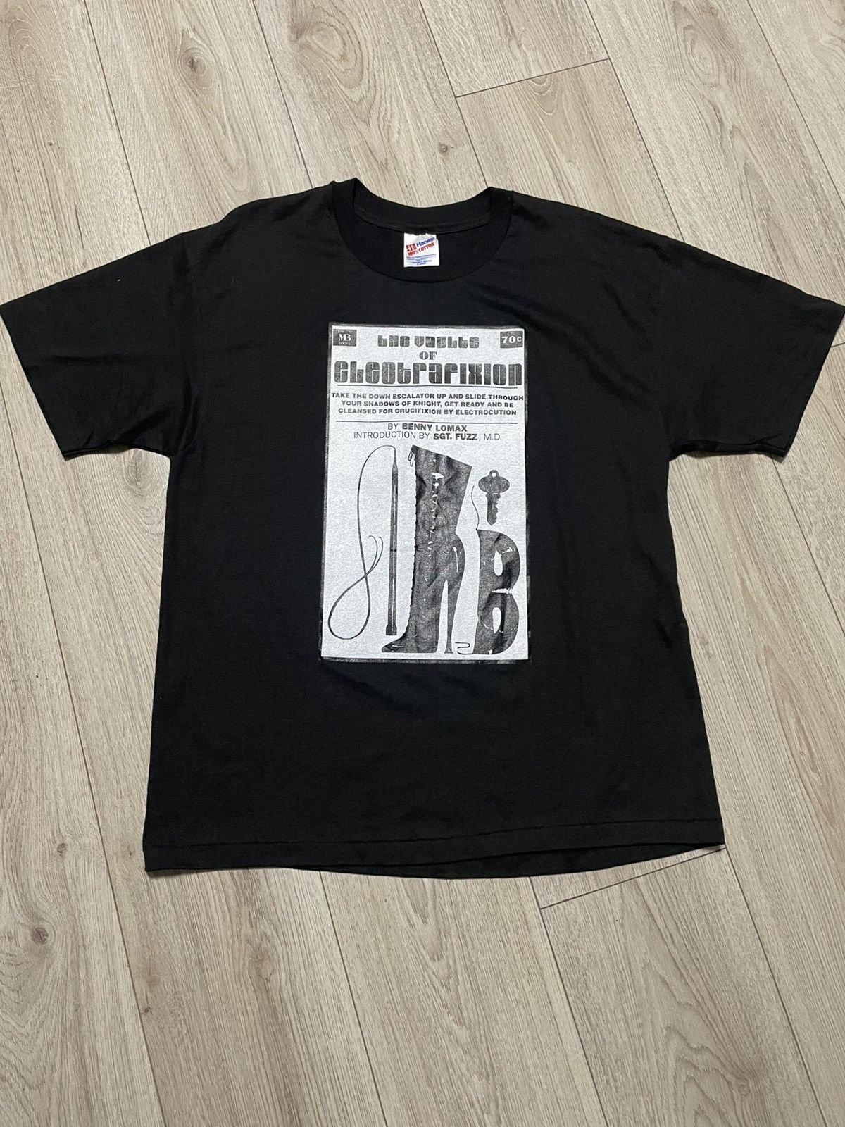 Band Tees × Vintage Vintage 90s Electrafixion Promo T Shirt Echo & The Bunnyman Size US XL / EU 56 / 4 - 2 Thumbnail